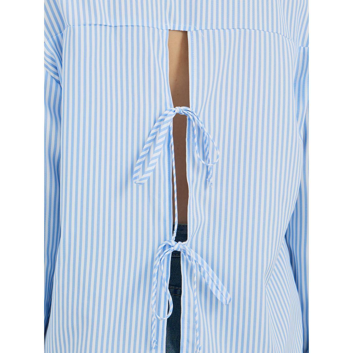 Styli Striped Spread Collar Long Sleeve Shirt-women-clothing-shirtsandblouses-shirts-image-4