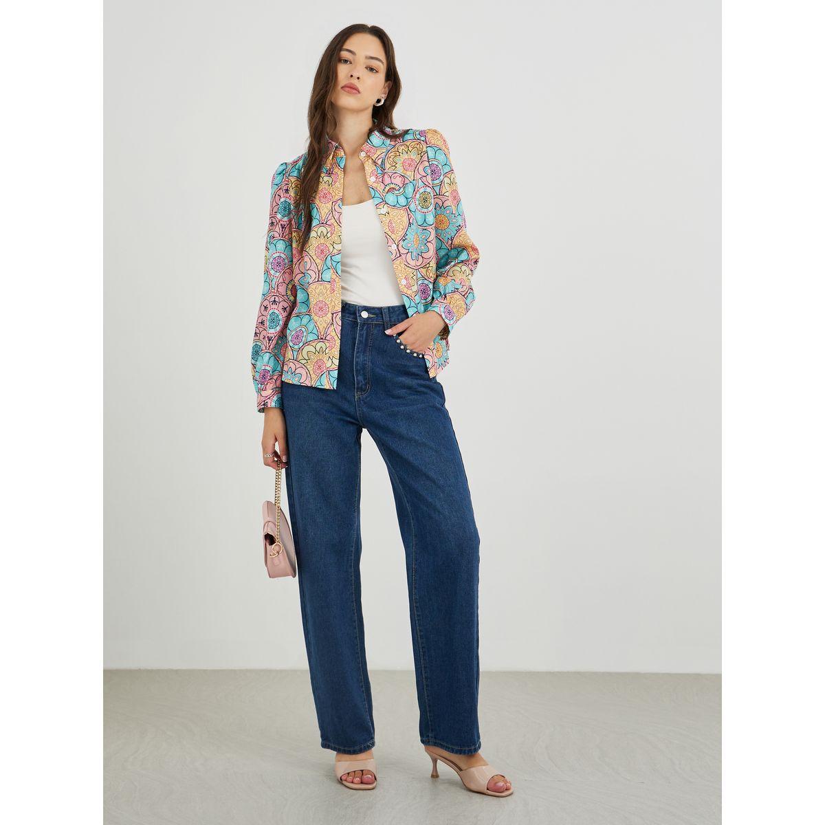 Styli All-Over Print Buttoned Shirt-women-clothing-shirtsandblouses-shirts-image-2