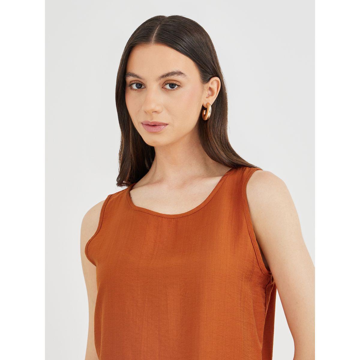 Styli Sleeveless Ruffled Trim Top and Wide Leg Pants Co-Ords-women-clothing-coordsets-image-3