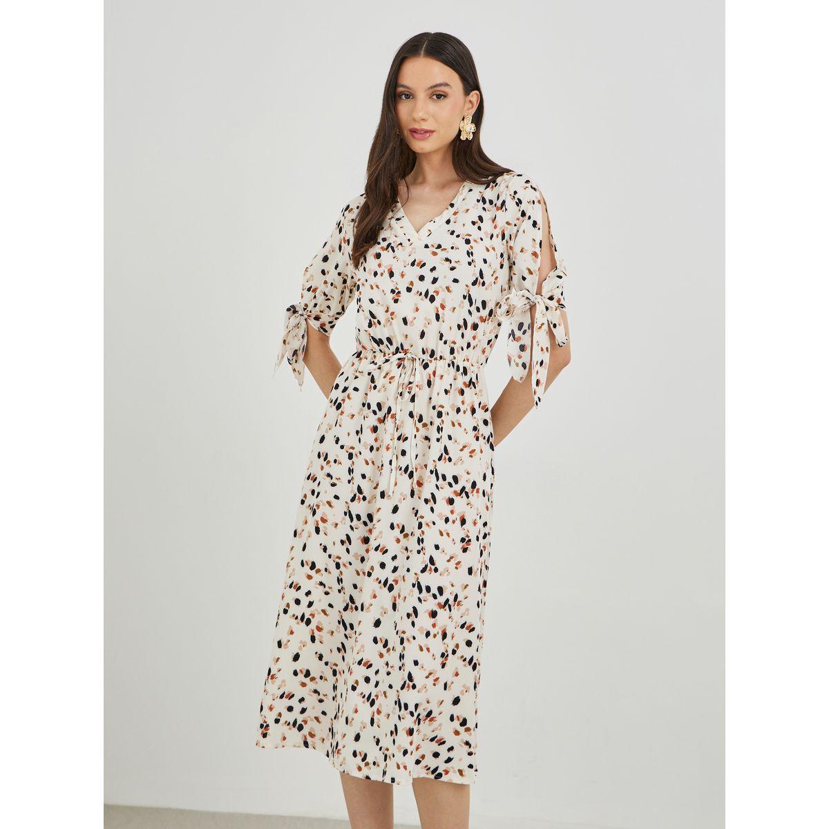 فستان ميدي مطبع مع أربطة-women-clothing-dresses-image-3
