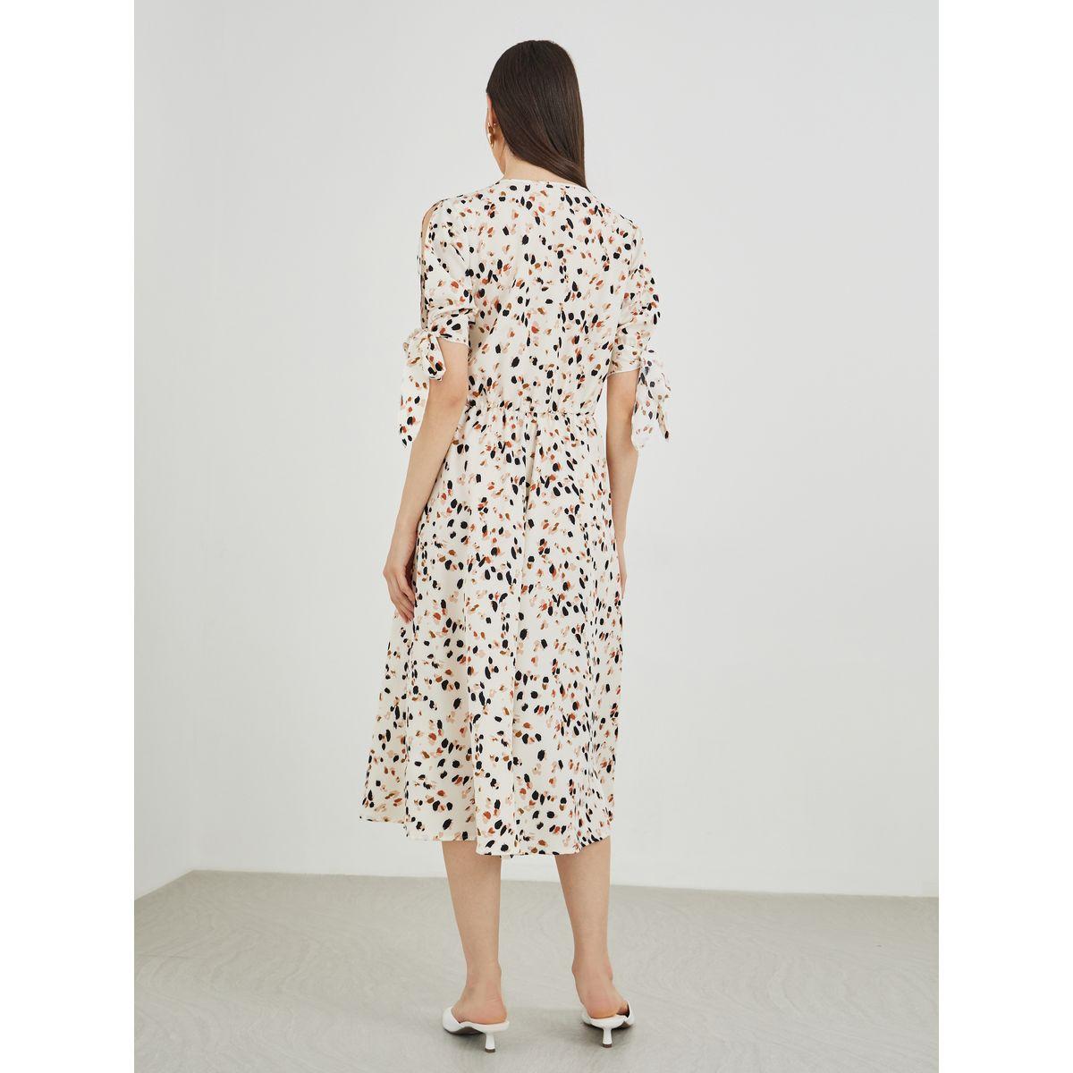 فستان ميدي مطبع مع أربطة-women-clothing-dresses-image-5