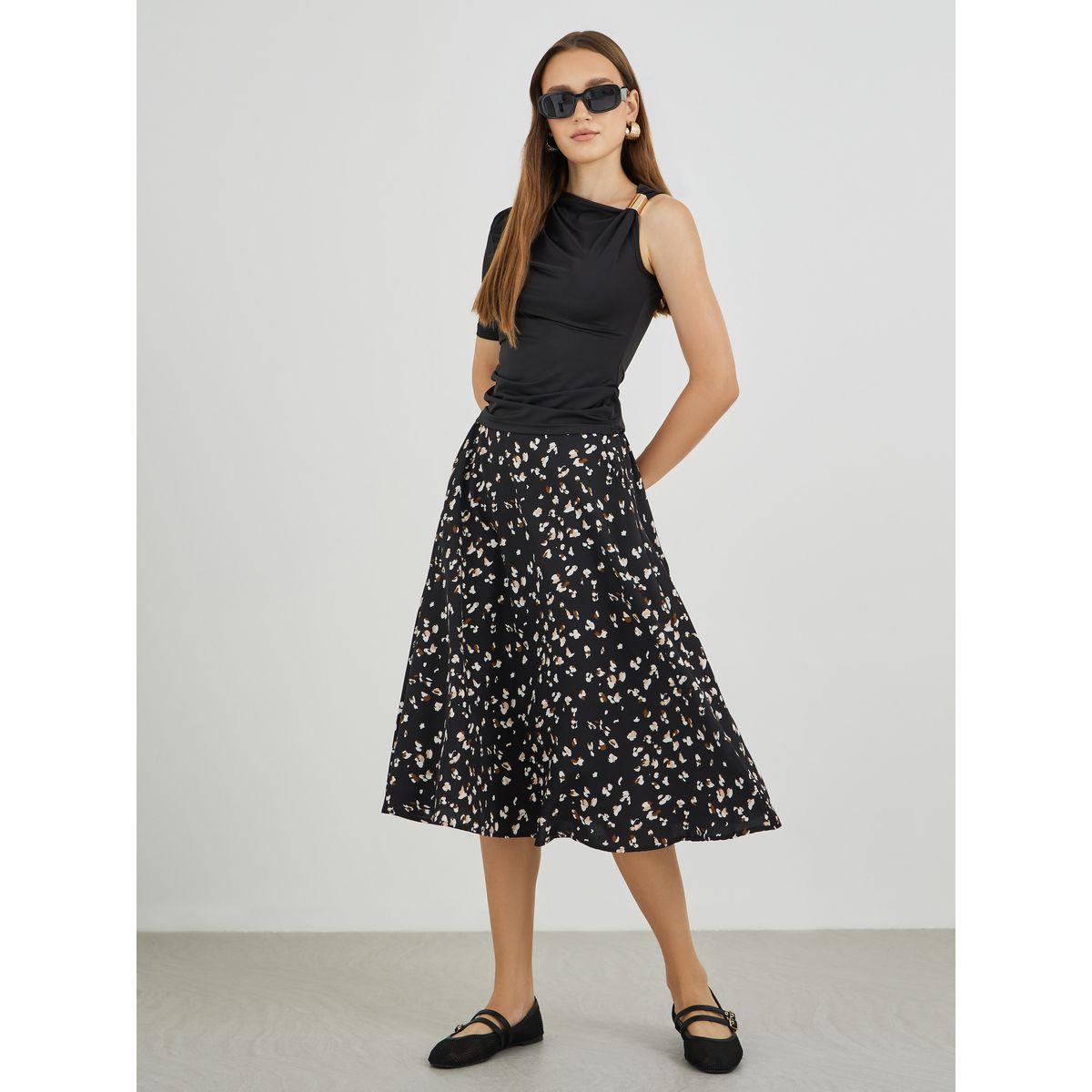 تنورة ميدي مُطبعة بالكامل-women-clothing-bottoms-skirts-image-1