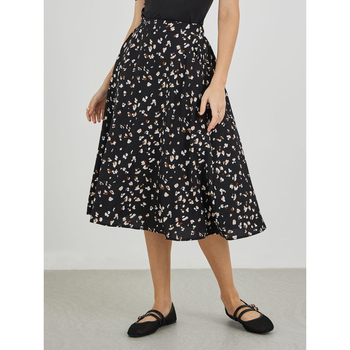 تنورة ميدي مُطبعة بالكامل-women-clothing-bottoms-skirts-image-2