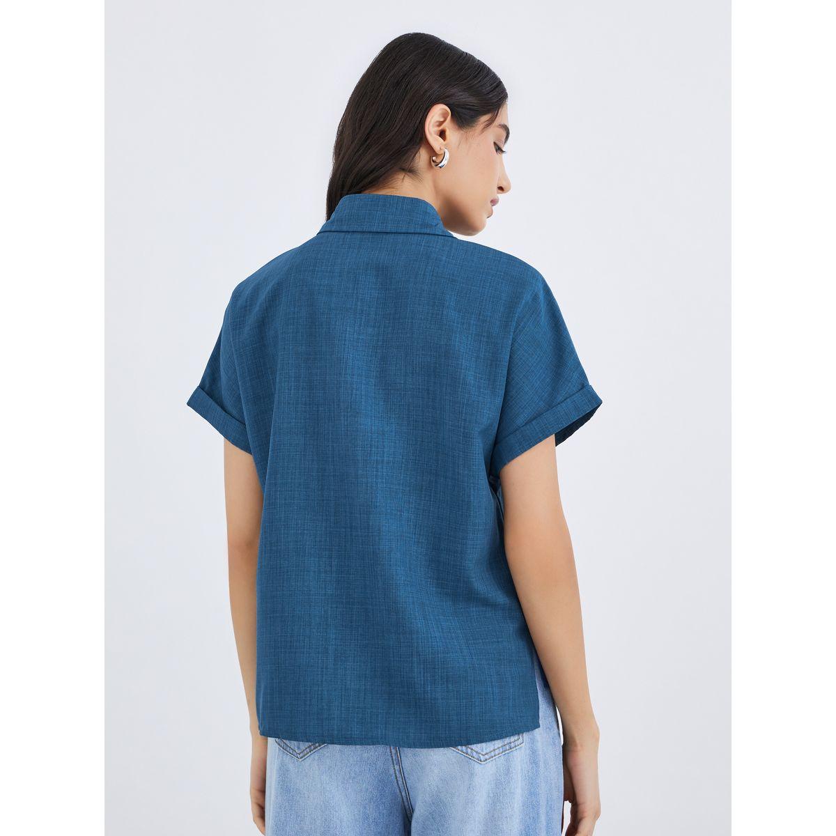 بلوزة بأكمام قصيرة-women-clothing-shirtsandblouses-shirts-image-4