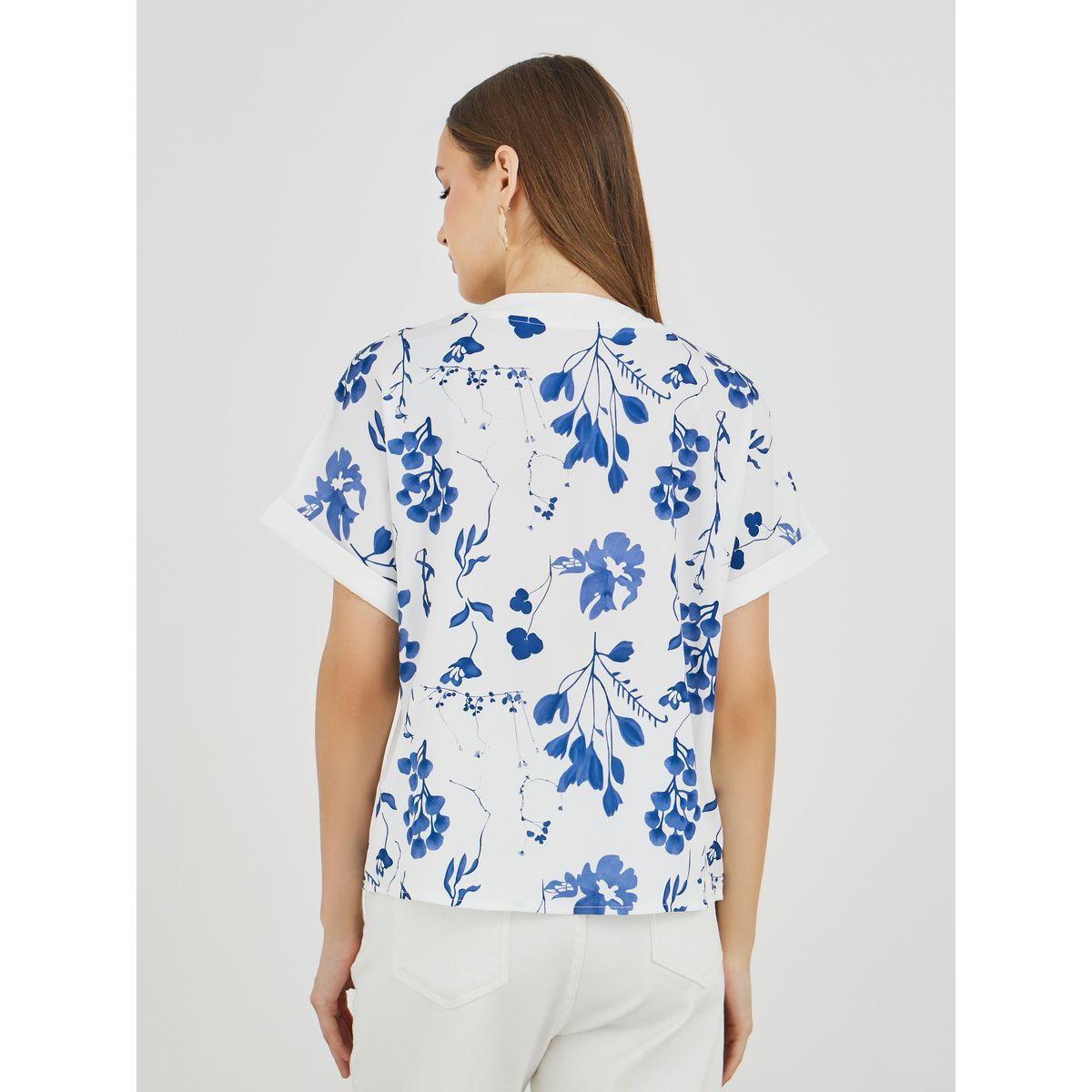 بلوزة مطبعة بزهور مع أكمام قصيرة-women-clothing-shirtsandblouses-blouses-image-4