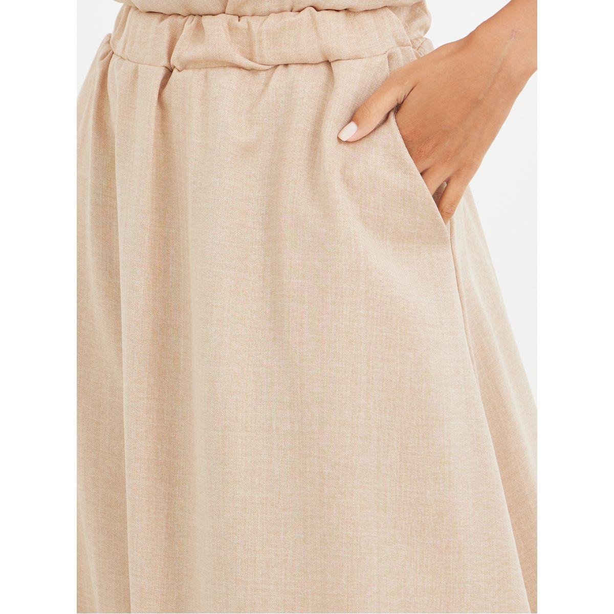 Styli Solid Sleeveless Top and Midi Skirt Co-Ords-women-clothing-coordsets-image-4