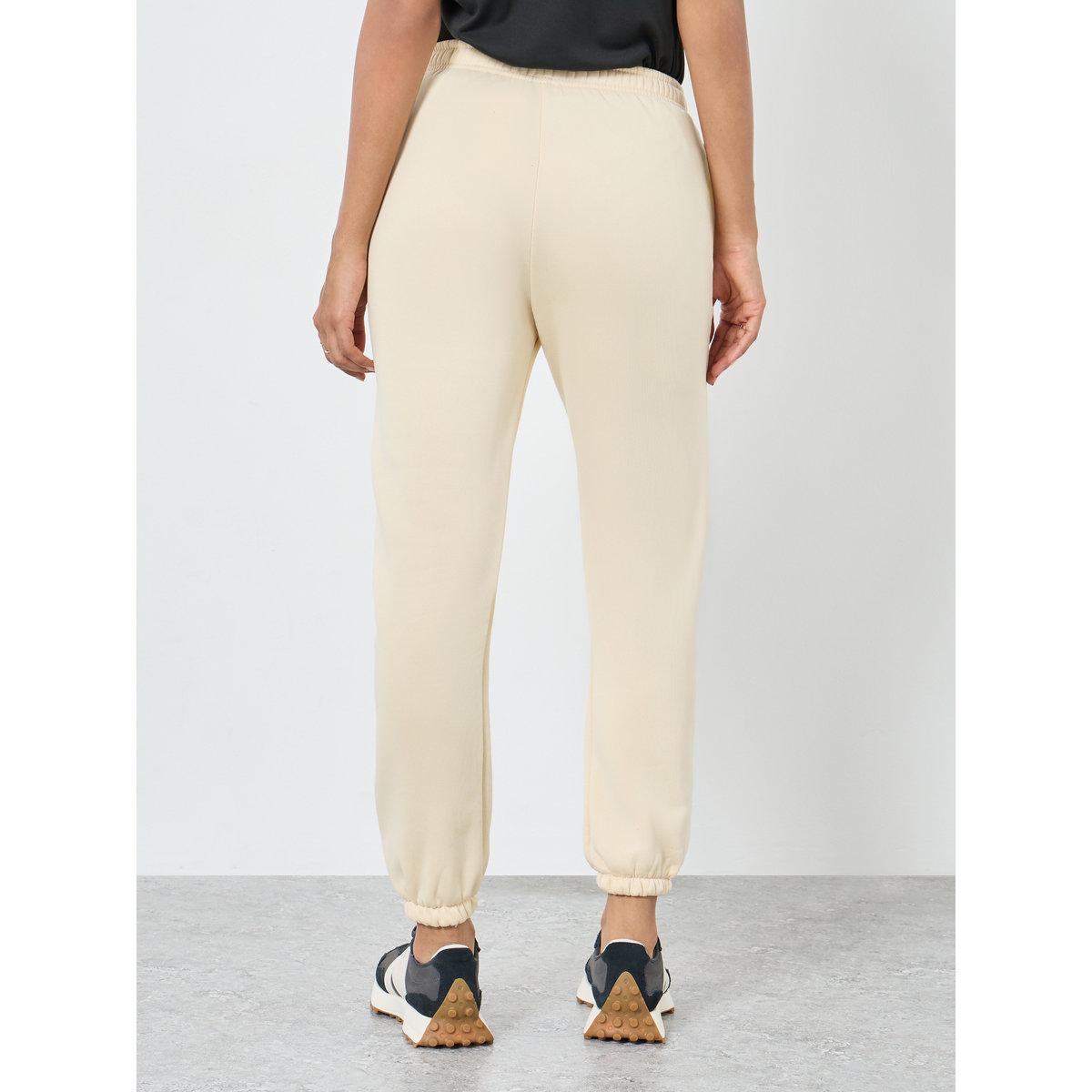 Styli Beige Relaxed Fit Joggers-women-clothing-bottoms-joggers-image-5