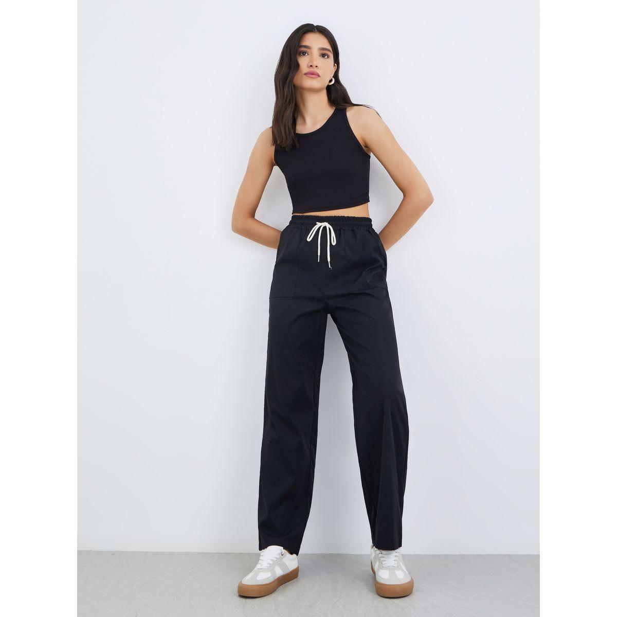 بنطال كارجو سادة بأربطة-women-clothing-bottoms-joggers-image-4