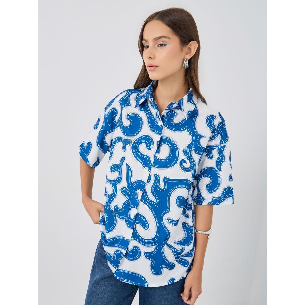 Styli Printed Short Sleeve Oversized Shirt-women-clothing-shirtsandblouses-shirts-image-3