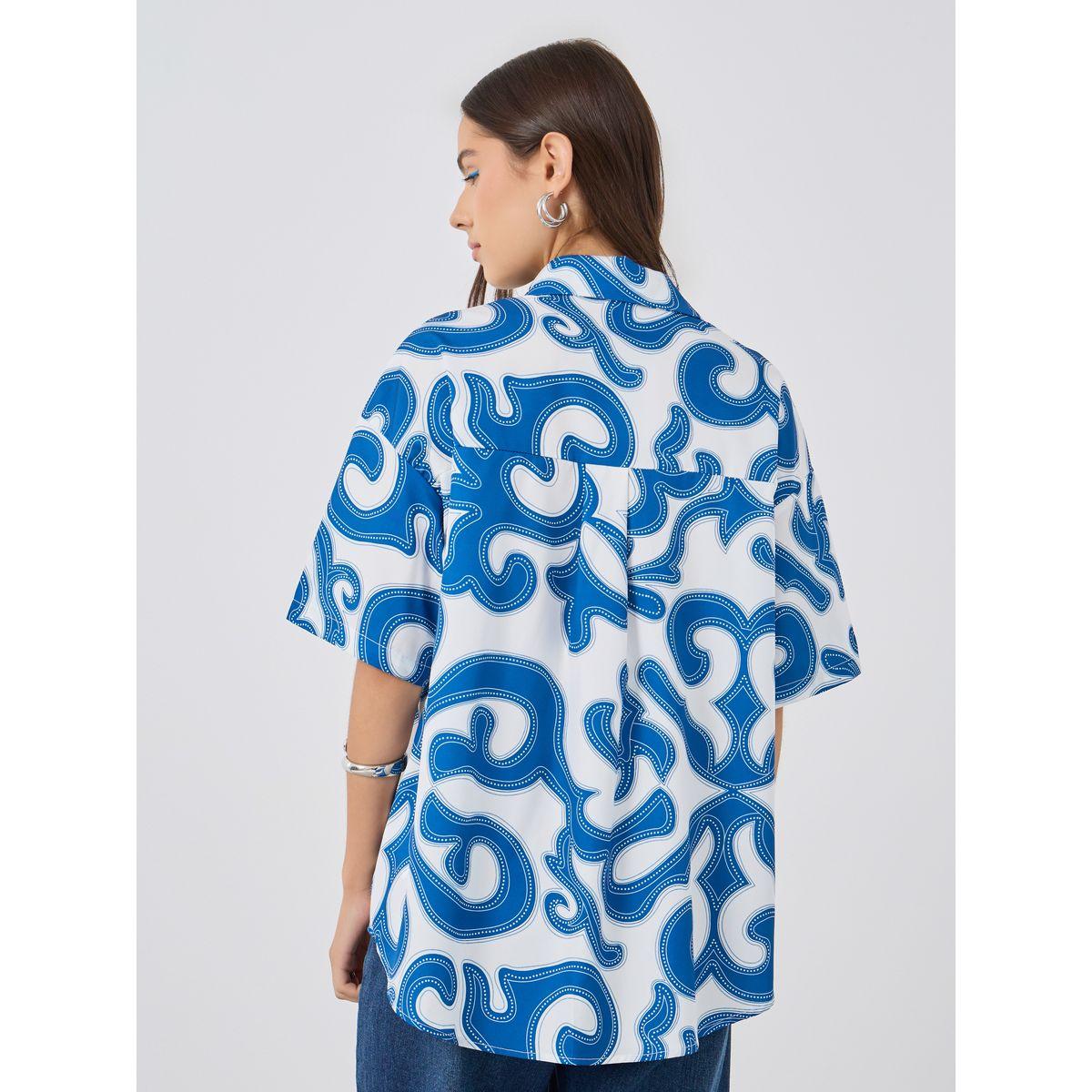 Styli Printed Short Sleeve Oversized Shirt-women-clothing-shirtsandblouses-shirts-image-5