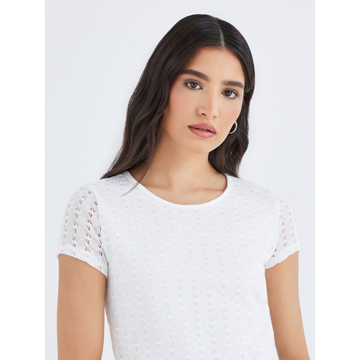 Styli Asymmetric Hem Knit Top-women-clothing-tshirts-image-3