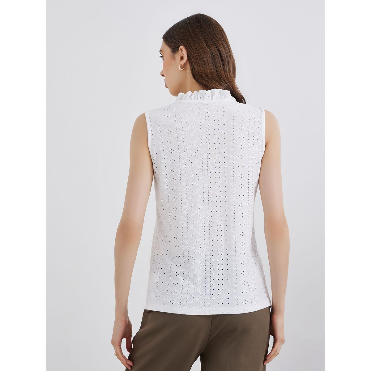 بلوزة شيفلي بلا أكمام مع ياقة عالية-women-clothing-shirtsandblouses-blouses-image-5