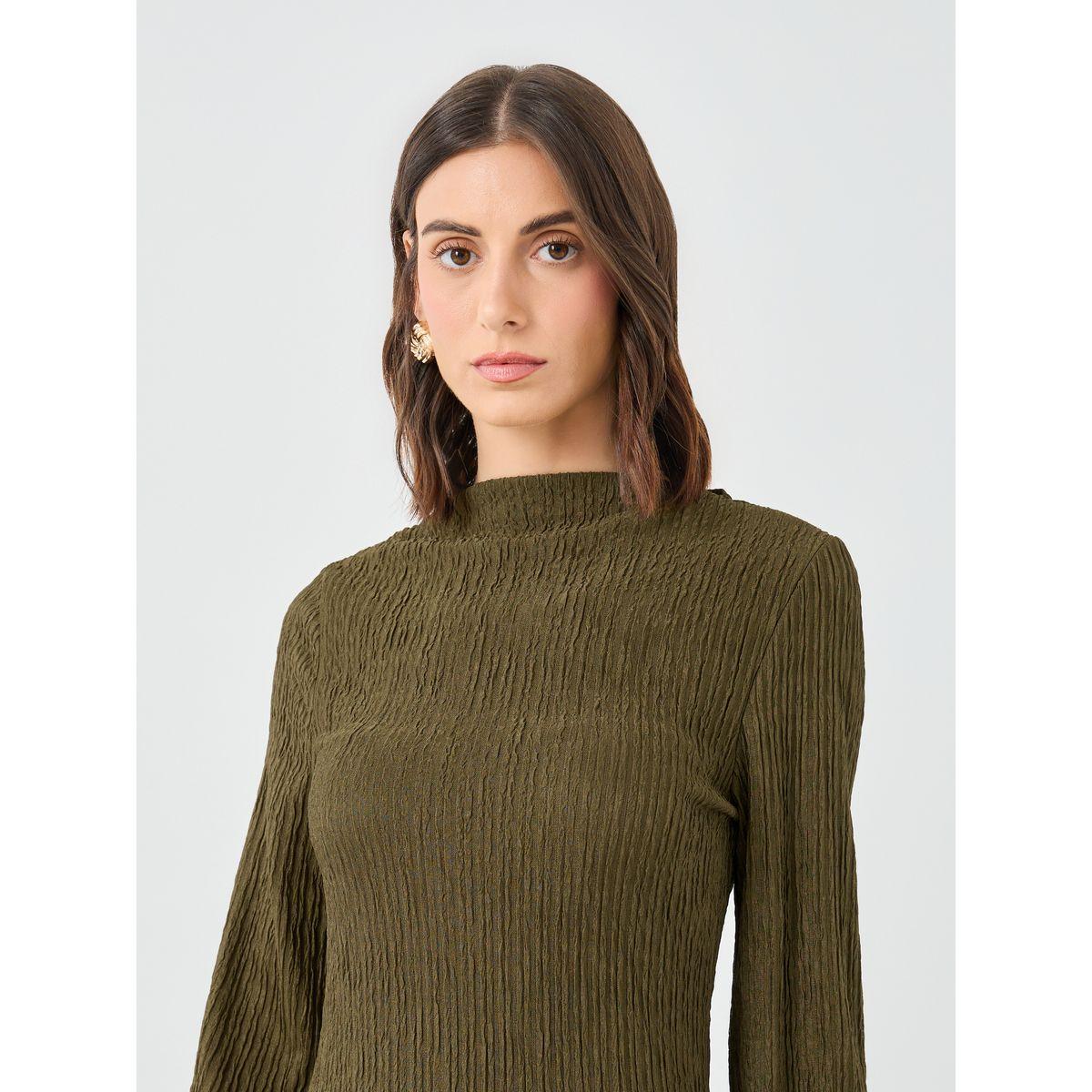 فستان طويل بحافة حورية البحر وتفاصيل بارزة الملمس-women-clothing-dresses-image-4