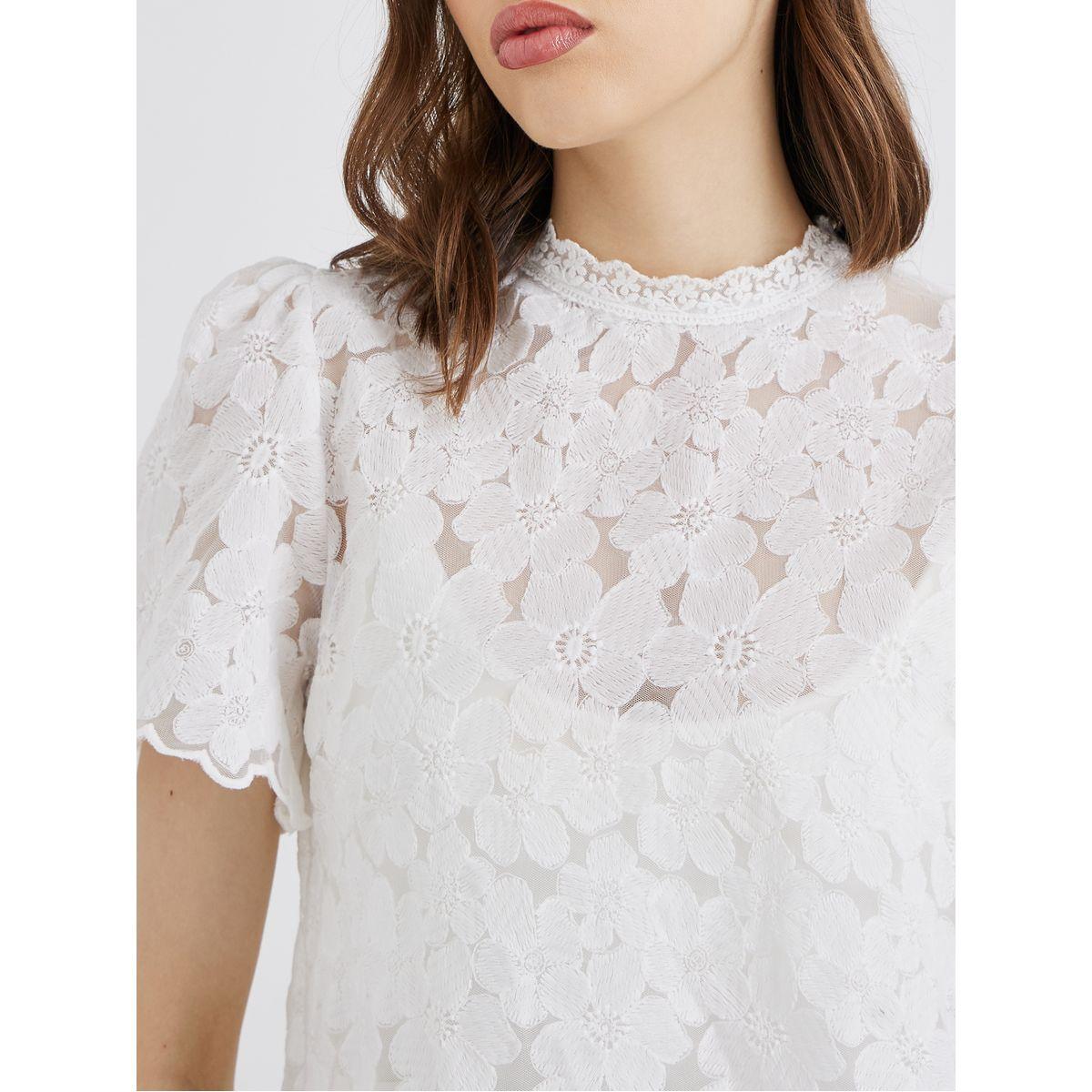 Styli Women White Floral Embroidered Top-women-clothing-shirtsandblouses-blouses-image-4