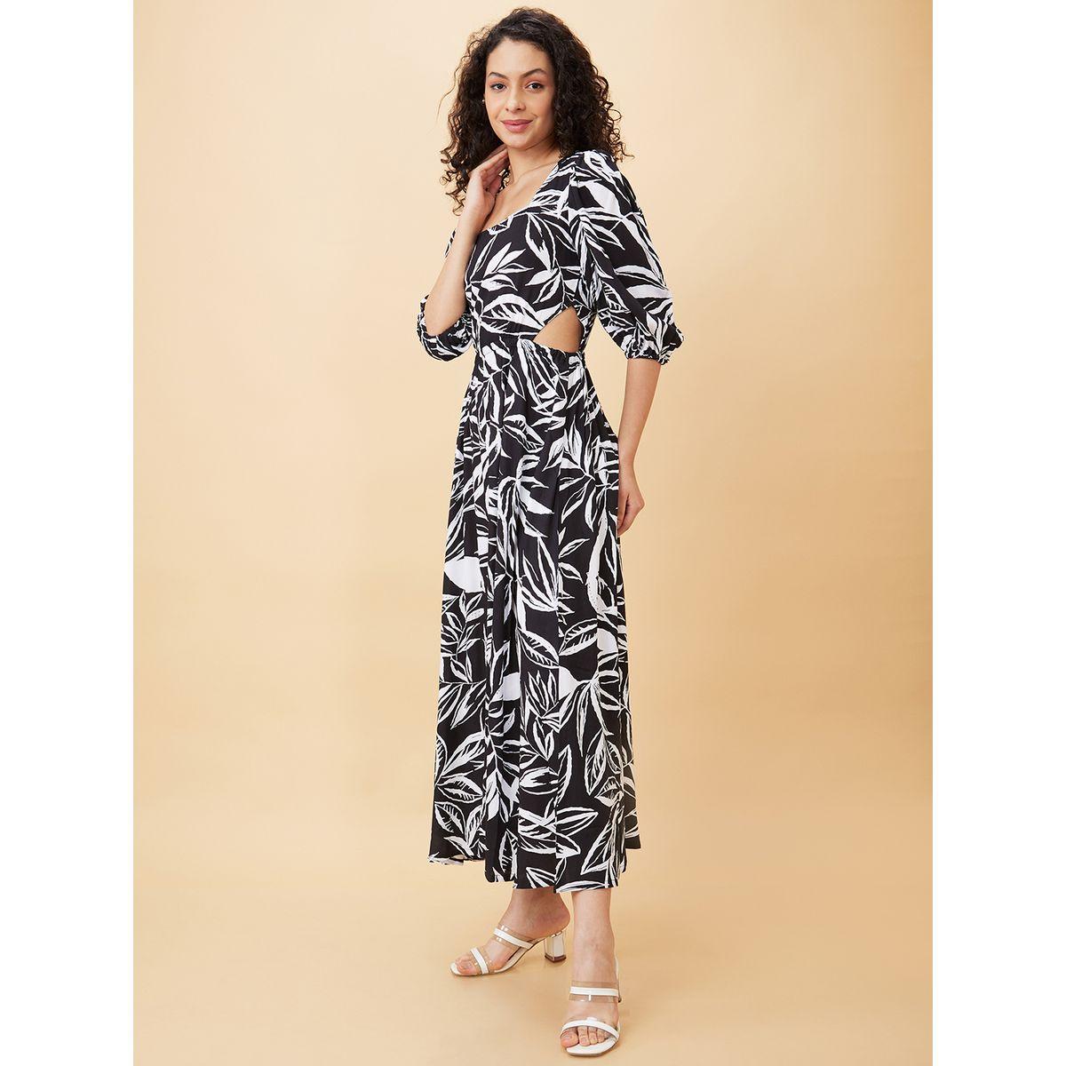 فستان طويل مطبع بالكامل مع حافة واسعة-women-clothing-dresses-image-4