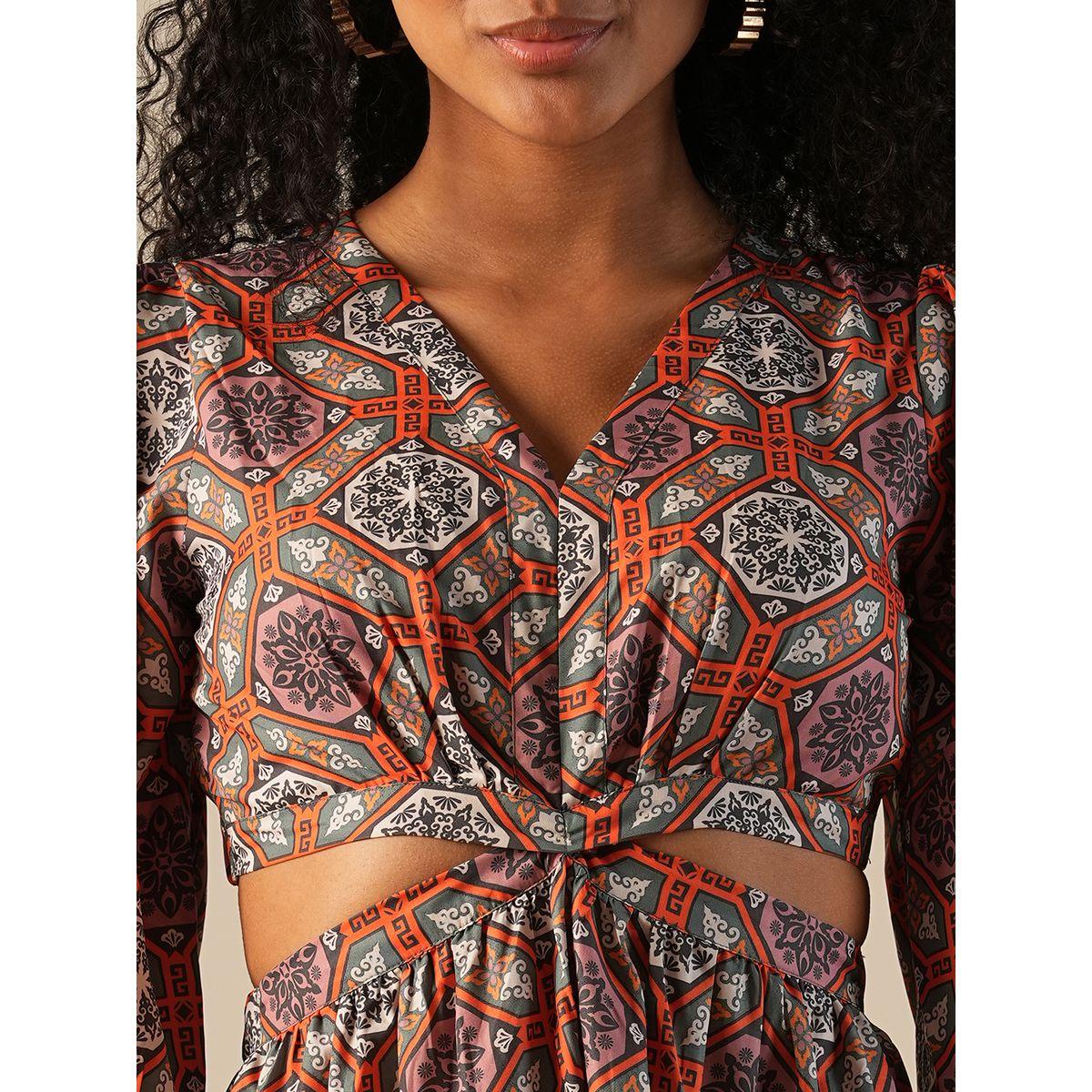 فستان طويل مطبع بالكامل مع تفاصيل مفتوحة-women-clothing-dresses-image-4
