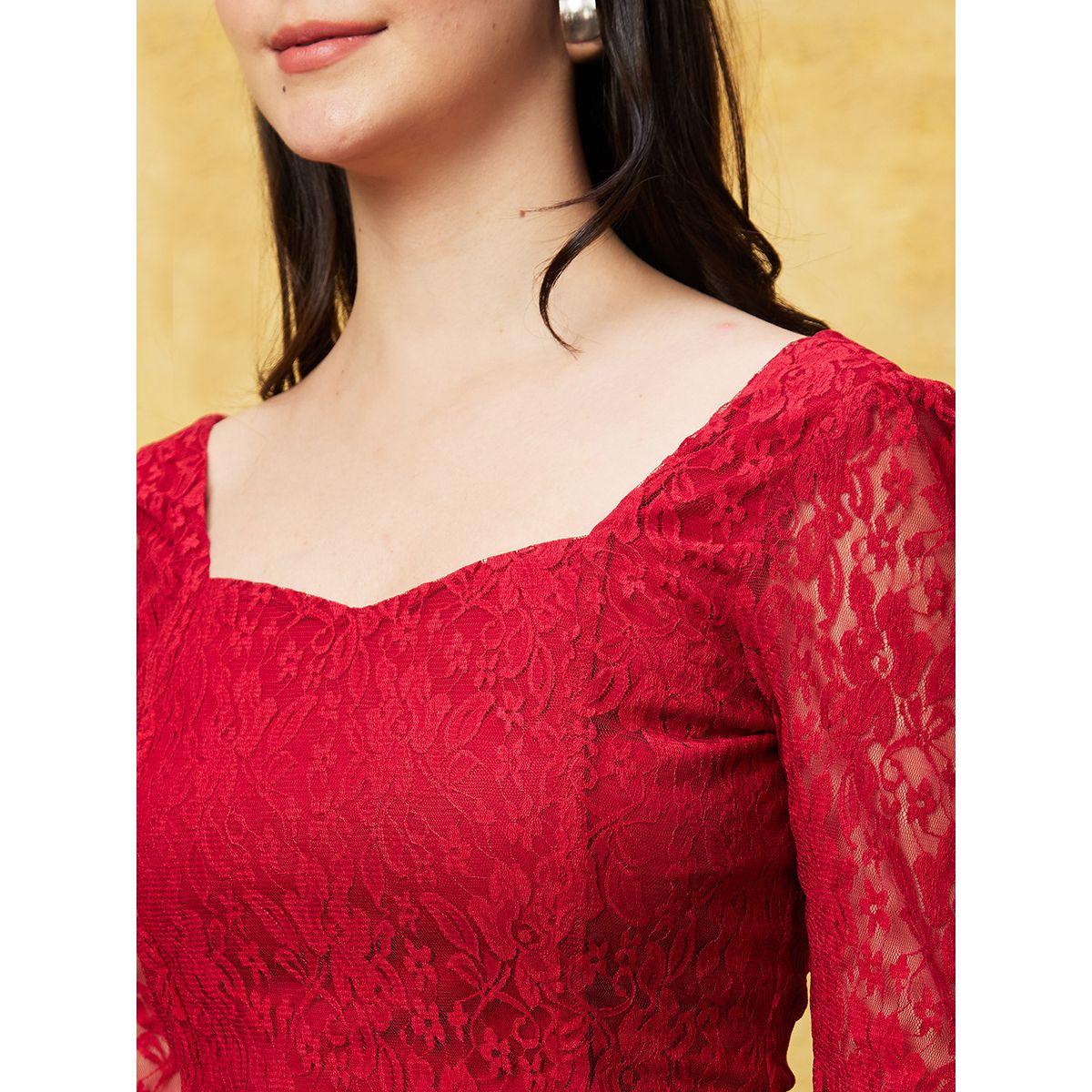 بلوزة بياقة على شكل قلب وأكمام منفوخة-women-clothing-shirtsandblouses-blouses-image-4