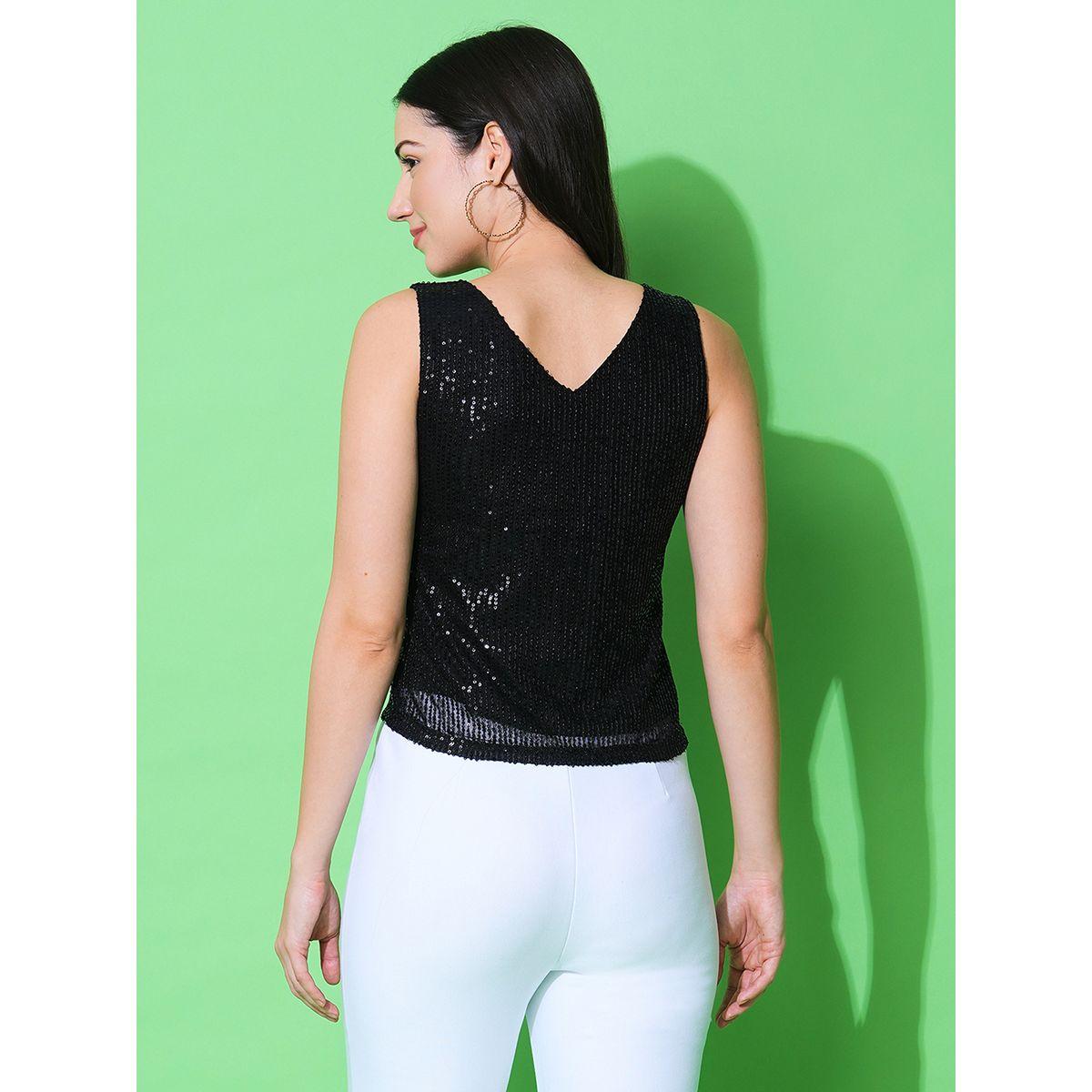 Globus Embellished Round Neck Sleeveless Top-women-clothing-shirtsandblouses-blouses-image-3
