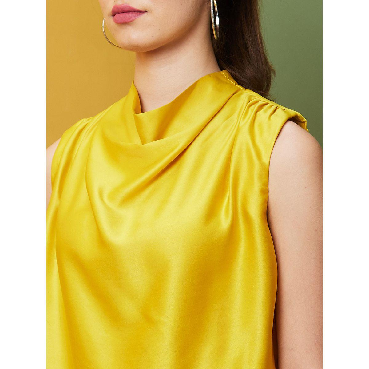 بلوزة ساتان سادة بياقة منسدلة-women-clothing-shirtsandblouses-blouses-image-4