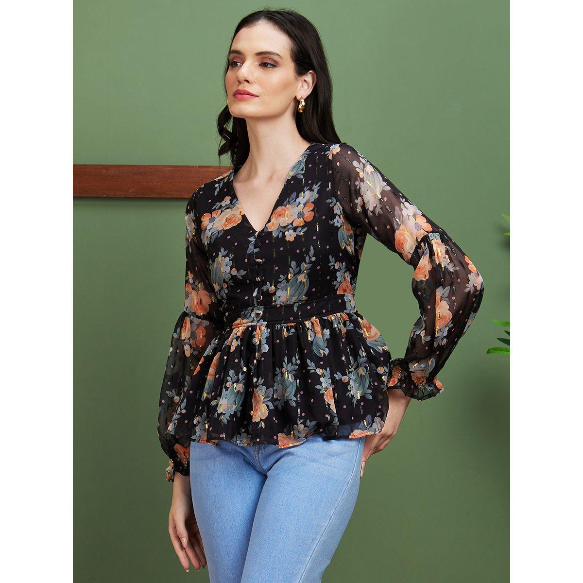 بلوزة بيبلوم بطبعة زهور-women-clothing-shirtsandblouses-blouses-image-2