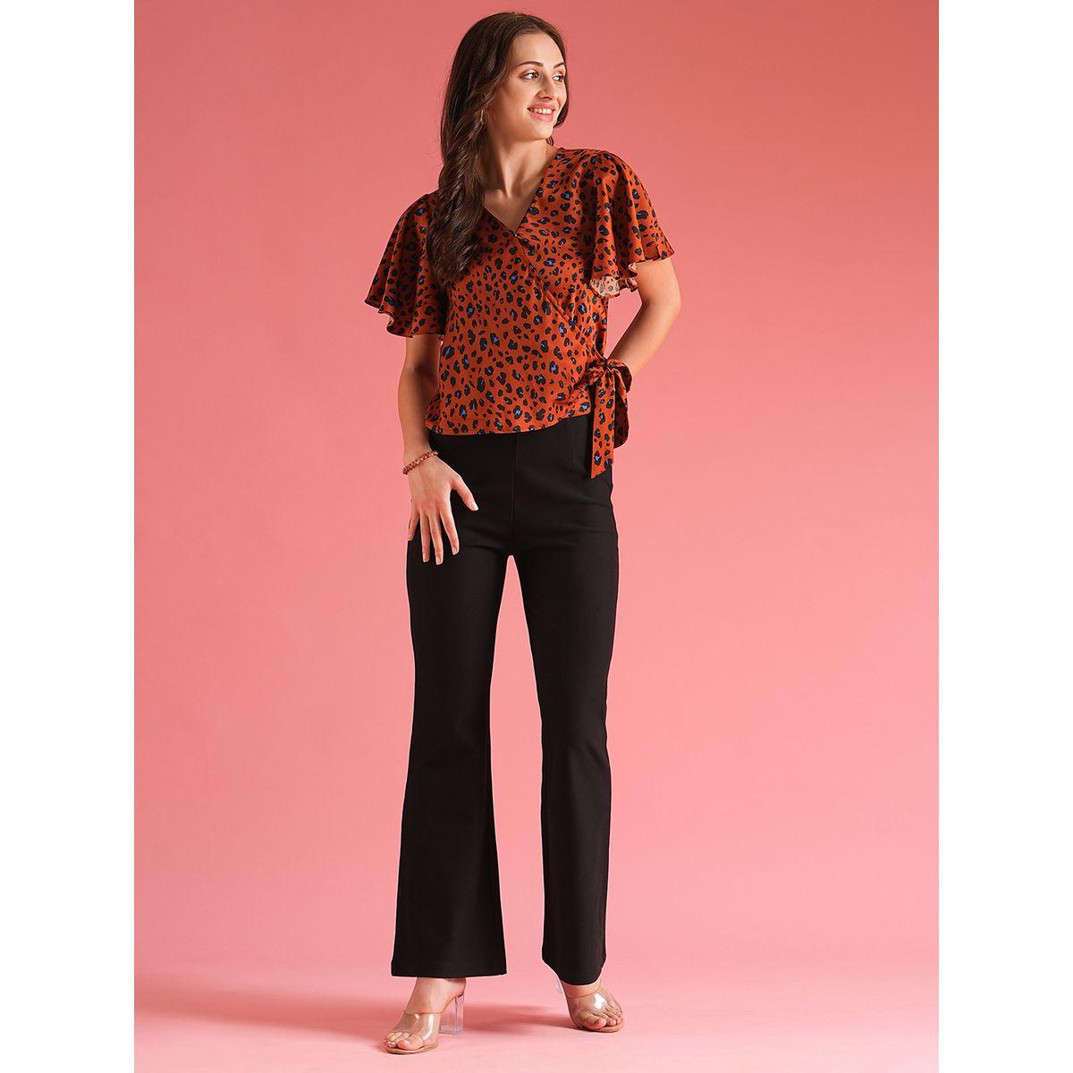 بلوزة بطبعة حيوان ونمط لف مع أكمام واسعة-women-clothing-shirtsandblouses-blouses-image-5