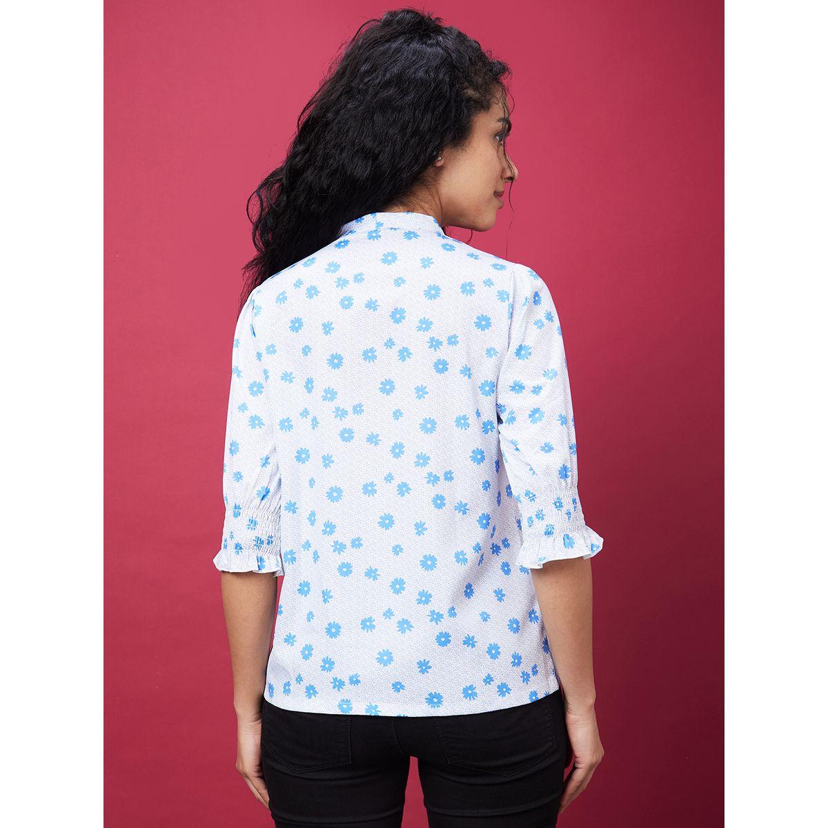 بلوزة بطبعة زهور وياقة بأربطة-women-clothing-shirtsandblouses-blouses-image-3