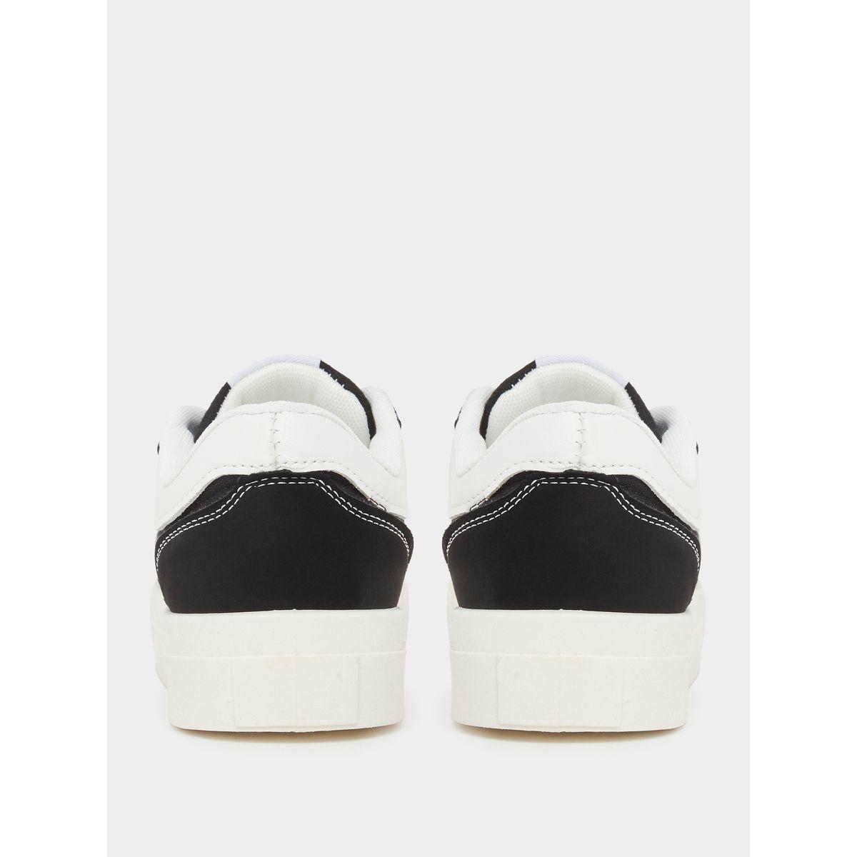 Styli Panelled Lace Up Sneakers with Stitching Detail-women-shoes-sneakers-image-5