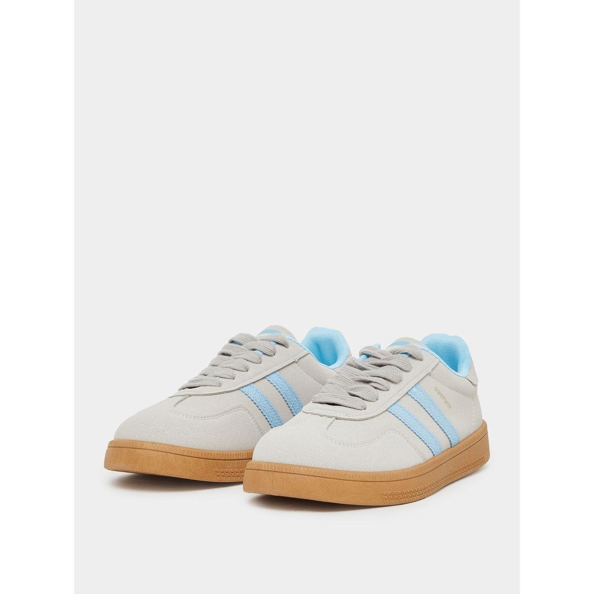 Styli Striped Lace Up Flatform Sneakers-women-shoes-sneakers-image-2