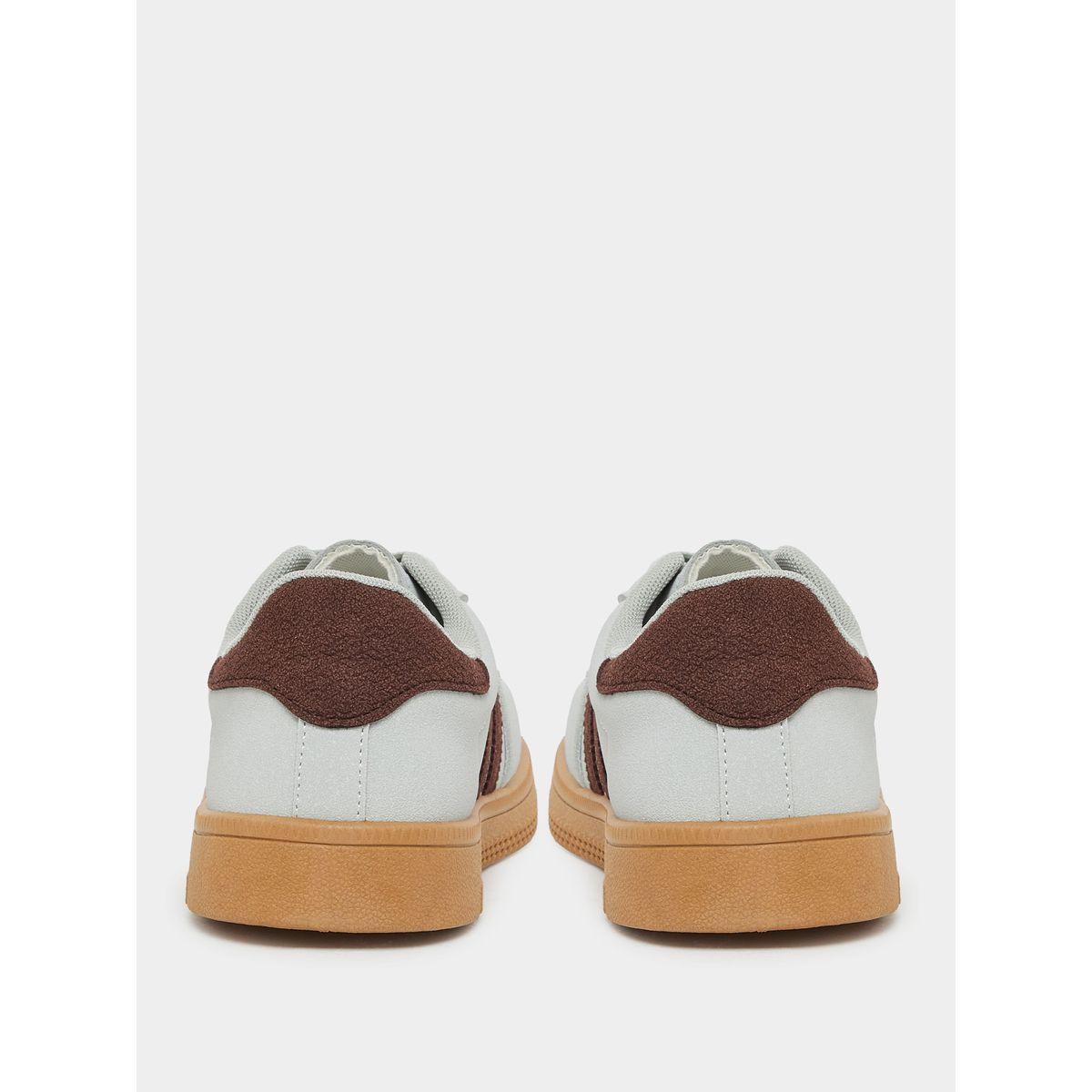 Styli Striped Lace Up Flatform Sneakers-women-shoes-sneakers-image-4