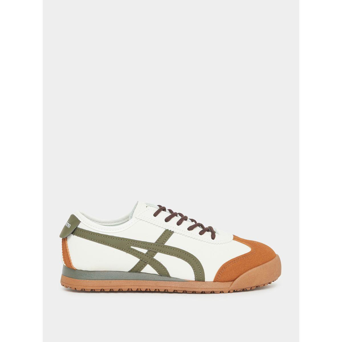 Styli Side Stripes Color Block Lace Up Sneakers-women-shoes-sneakers-image-1