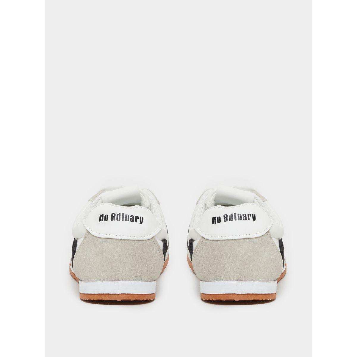 Styli Panelled Lace Up Flatform Sneakers-women-shoes-sneakers-image-4