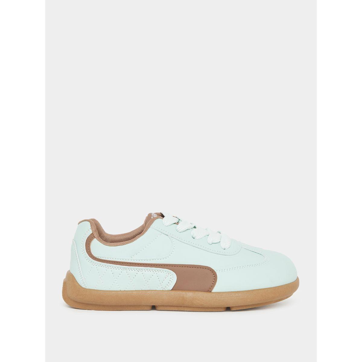 Styli Panelled Lace Up Sneakers-women-shoes-sneakers-image-1