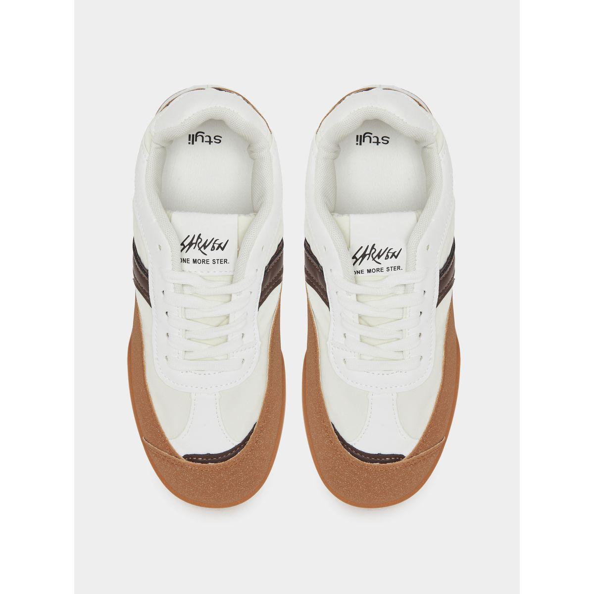 Styli Color Block Lace Up Sneakers-women-shoes-sneakers-image-5