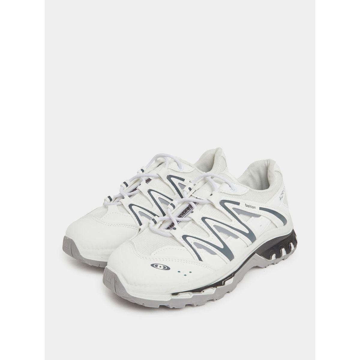 Styli Zigzag Pattern Lace Up Sneakers-women-shoes-sneakers-image-2
