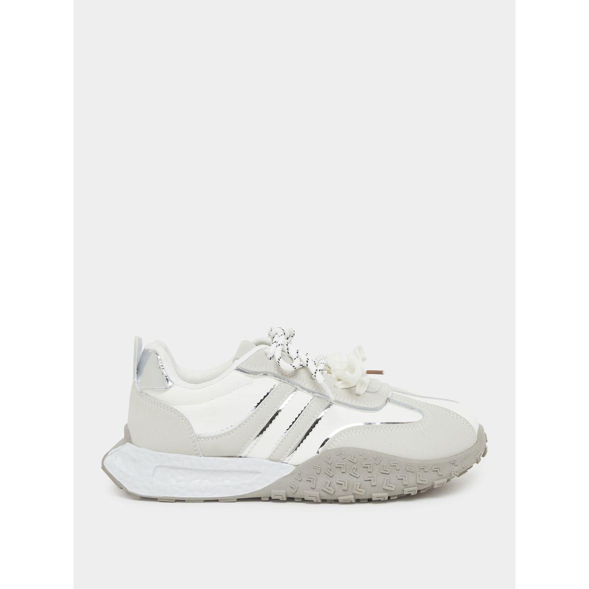 Styli Textured Sole Lace Up Sneakers-women-shoes-sneakers-image-1