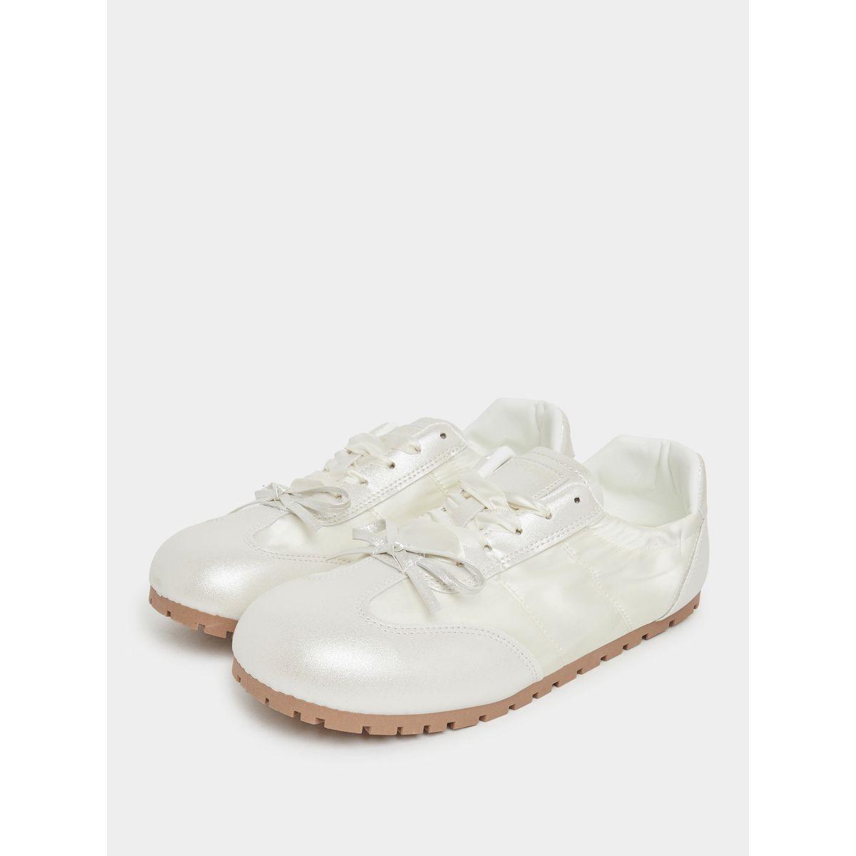 Styli Bow Detail Lace Up Sneakers-women-shoes-sneakers-image-2