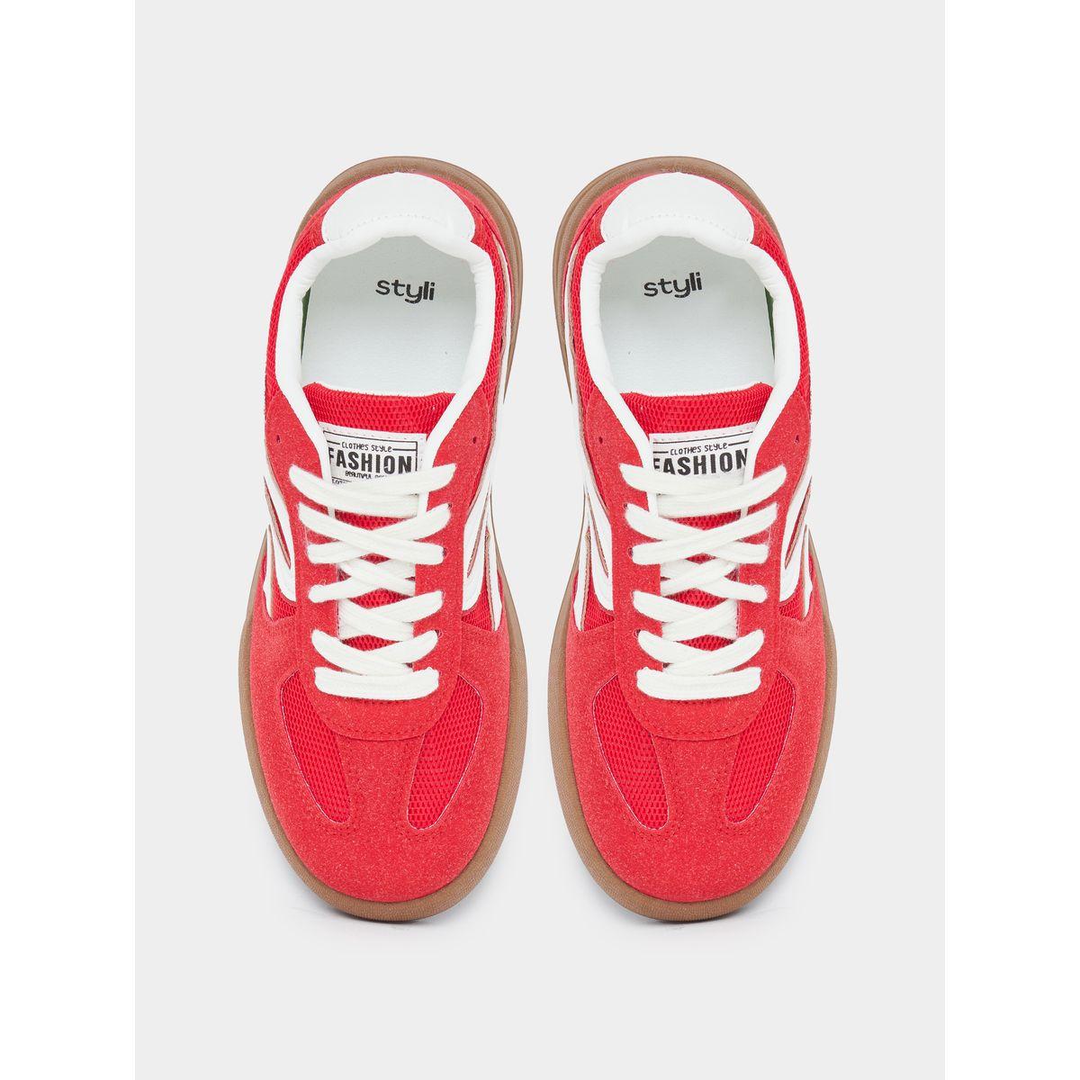حذاء سنيكرز بملمس جلد سويدي-women-shoes-sneakers-image-5