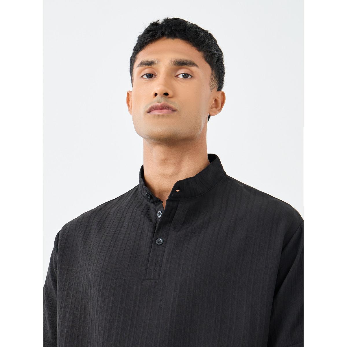 Styli Men Solid Oversized Shirt and Pants Co-Ords-men-clothing-coordsets-image-3