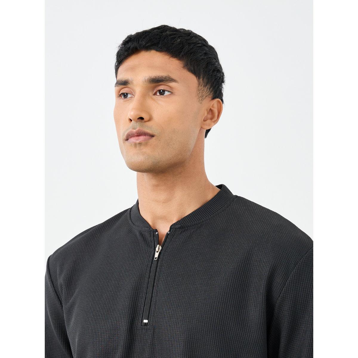 Styli Men Solid Regular Fit T-Shirt and Joggers Co-ords-men-clothing-coordsets-image-3