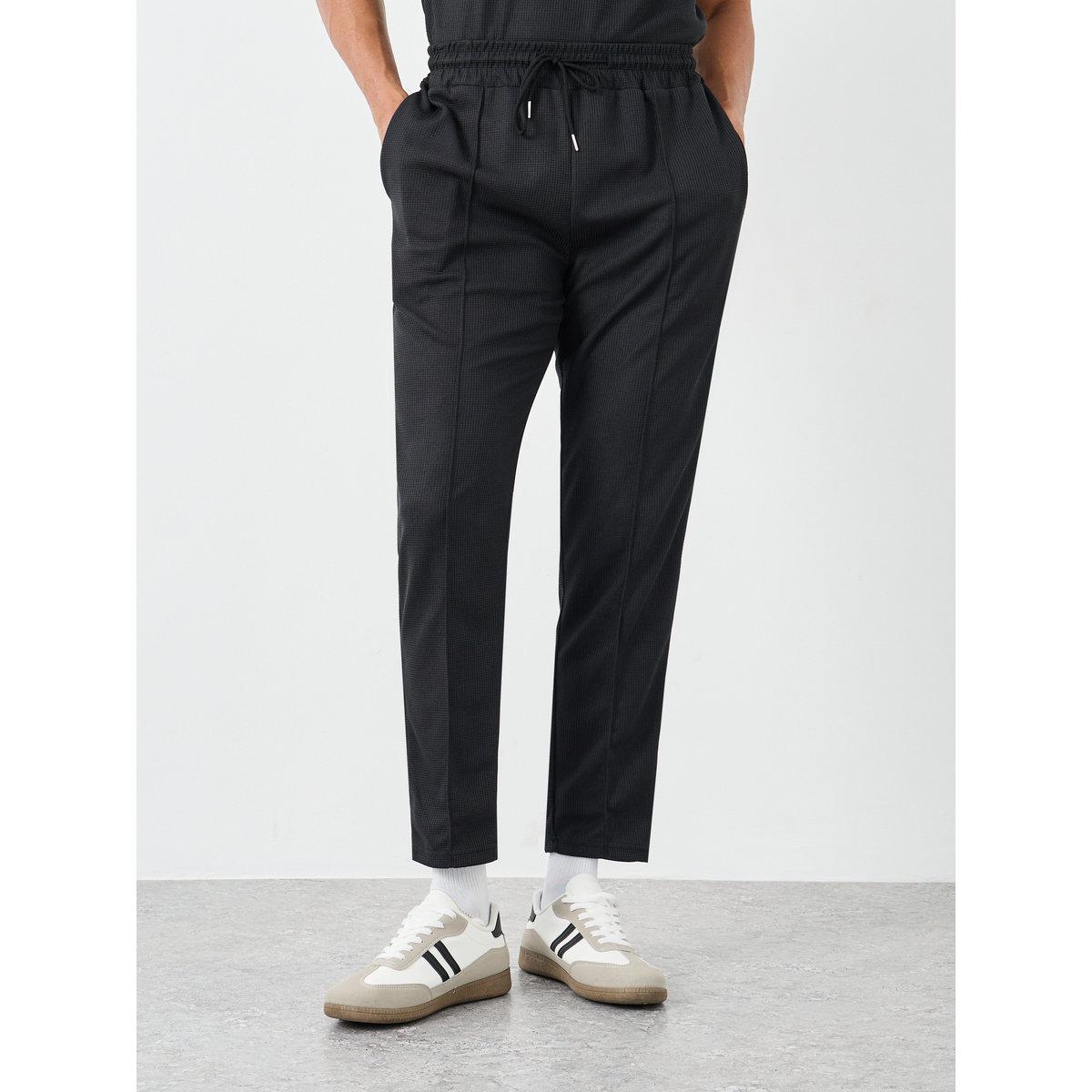 Styli Men Solid Regular Fit T-Shirt and Joggers Co-ords-men-clothing-coordsets-image-5