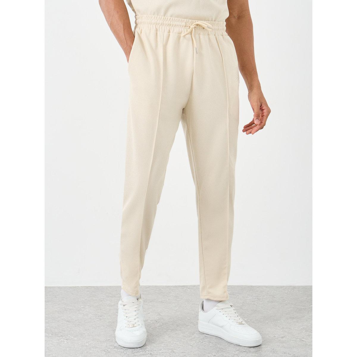 Styli Men Solid Regular Fit T-Shirt and Joggers Co-ords-men-clothing-coordsets-image-5