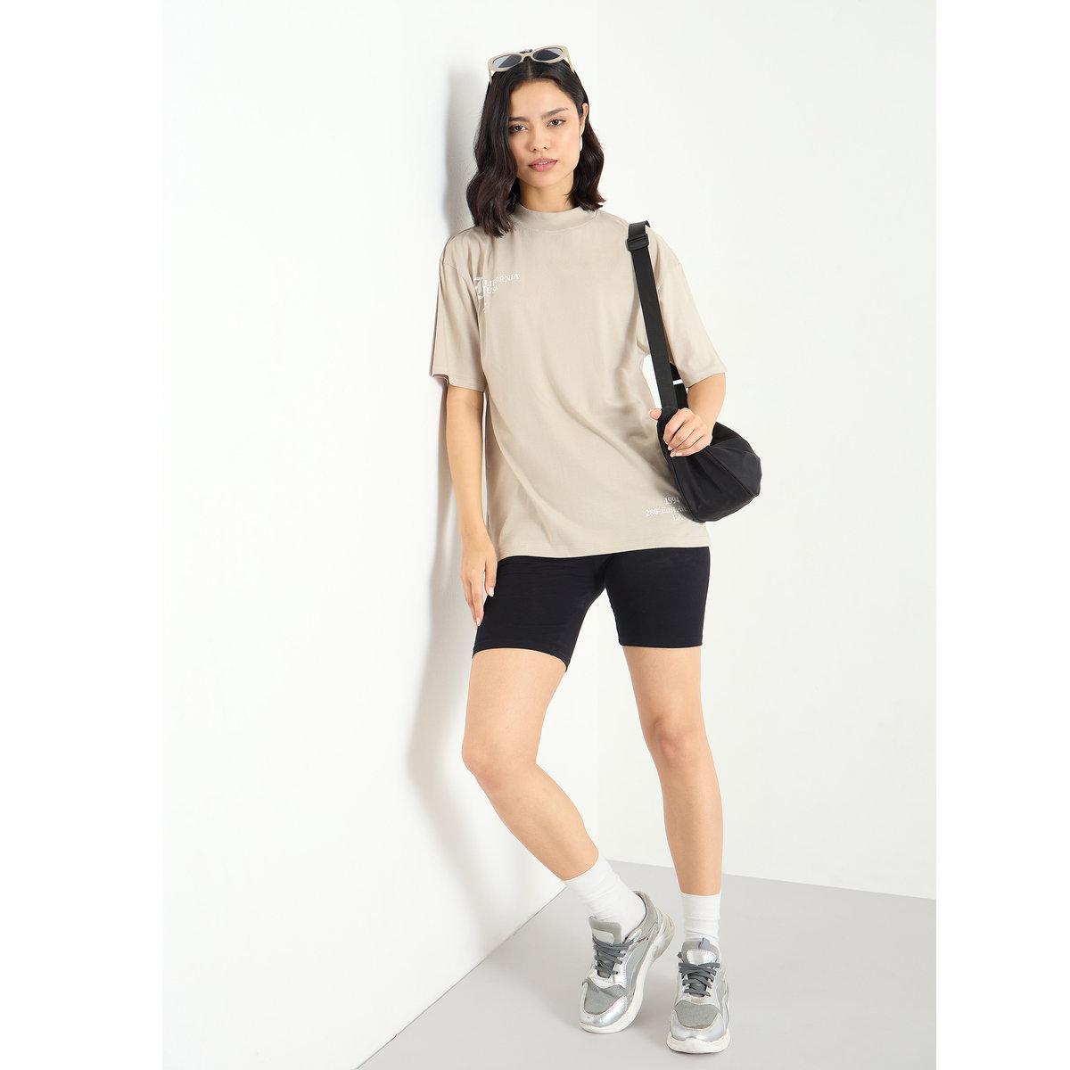 Styli Slogan Print Regular Fit T-Shirt-women-clothing-tshirts-image-2