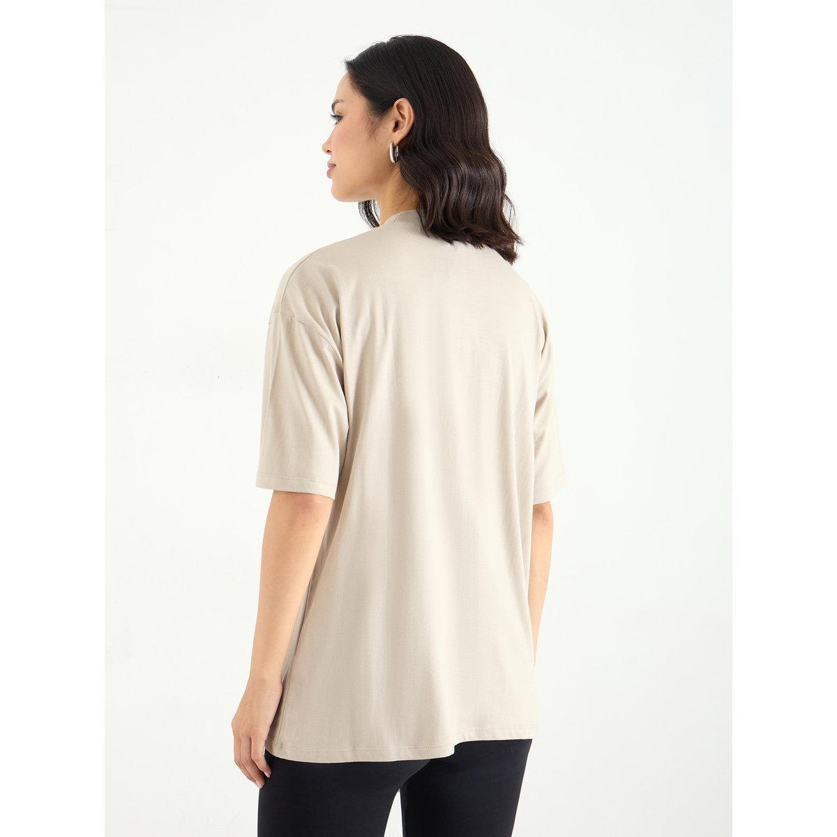 Styli Slogan Print Regular Fit T-Shirt-women-clothing-tshirts-image-5