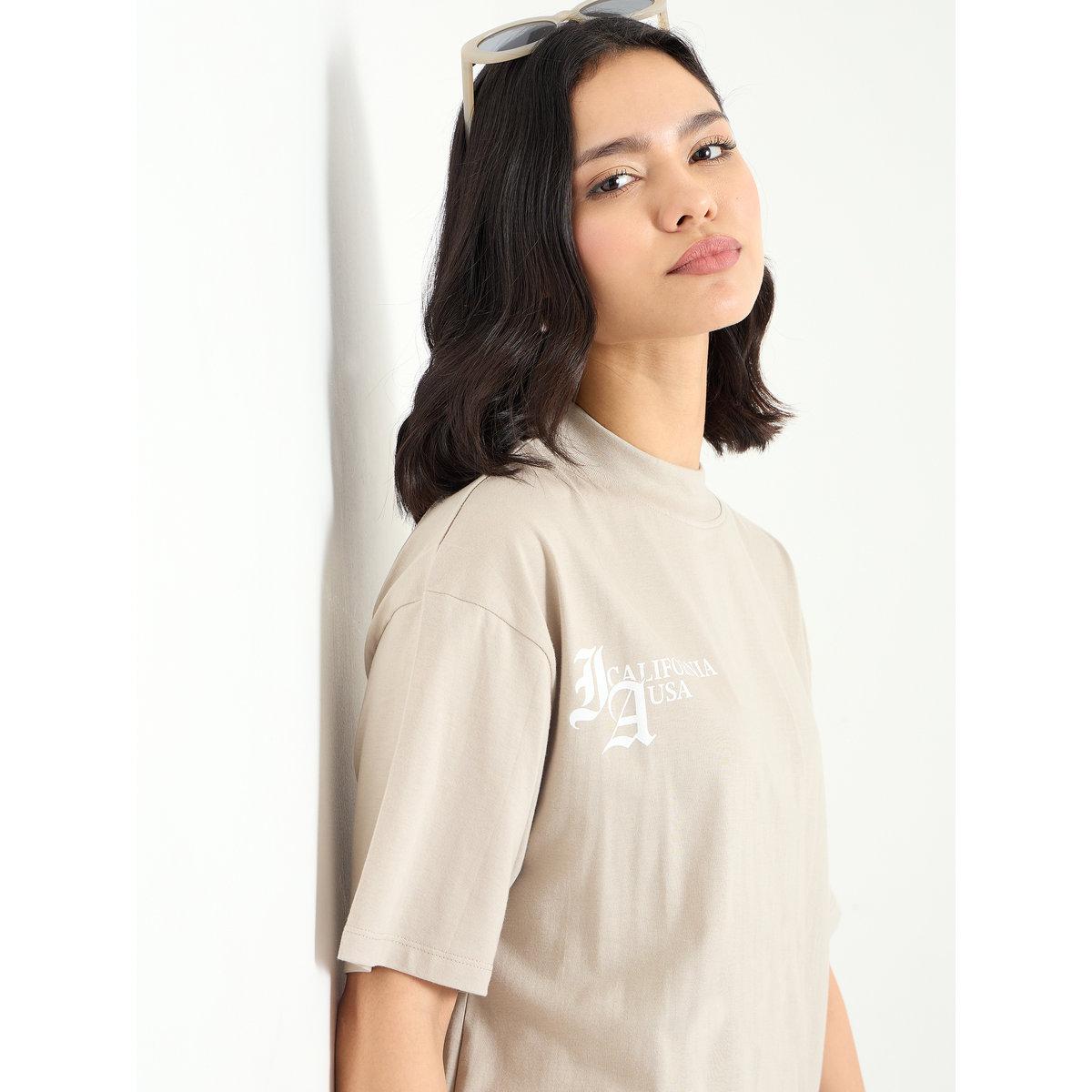 Styli Slogan Print Regular Fit T-Shirt-women-clothing-tshirts-image-6