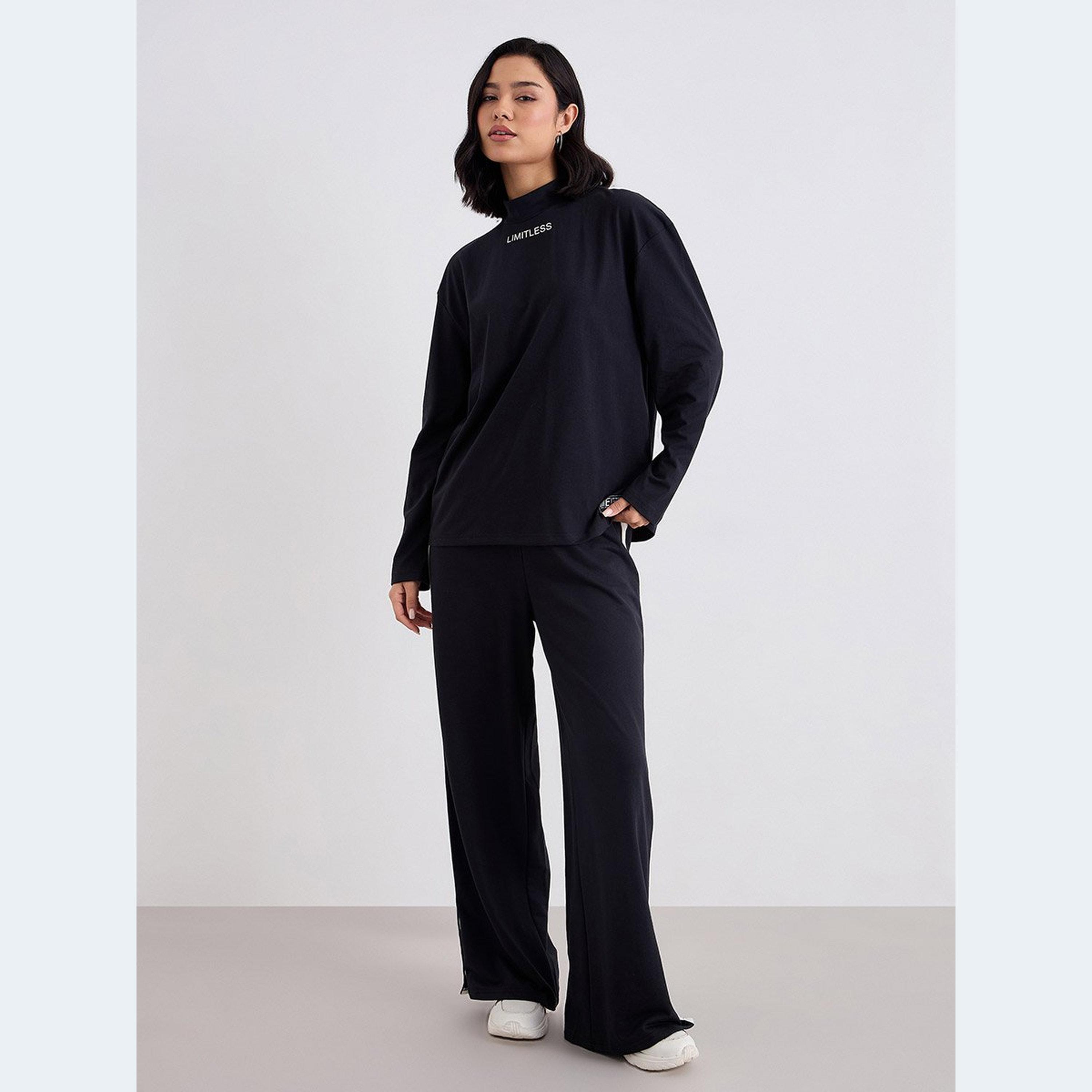 Styli Women Relaxed Fit T-Shirt and Wide Joggers Co-Ords-women-clothing-coordsets-image-2
