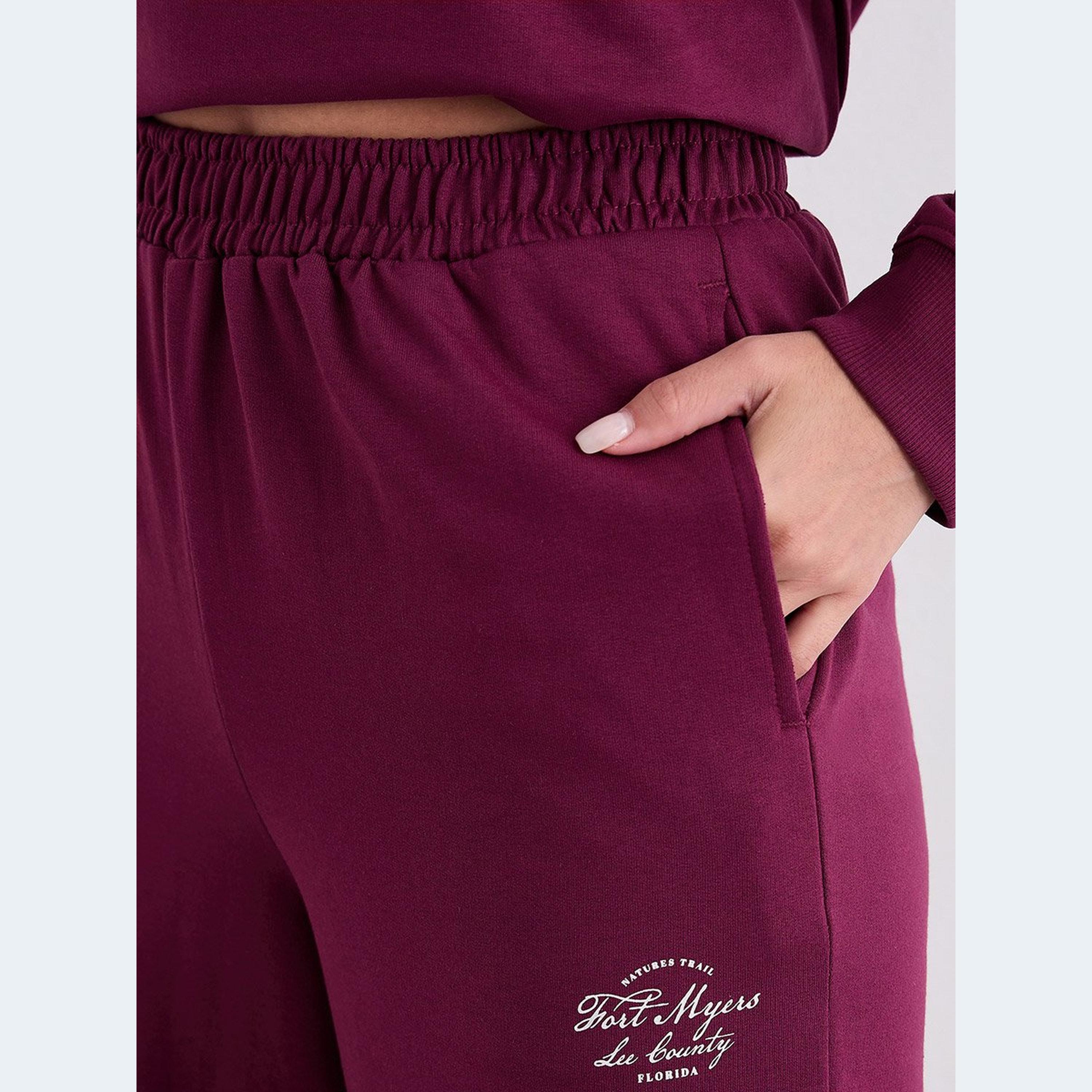 ستايلي - طقم سويت شيرت وبنطال رياضي مطبوع عليه رسومات للنساء-women-clothing-coordsets-image-6