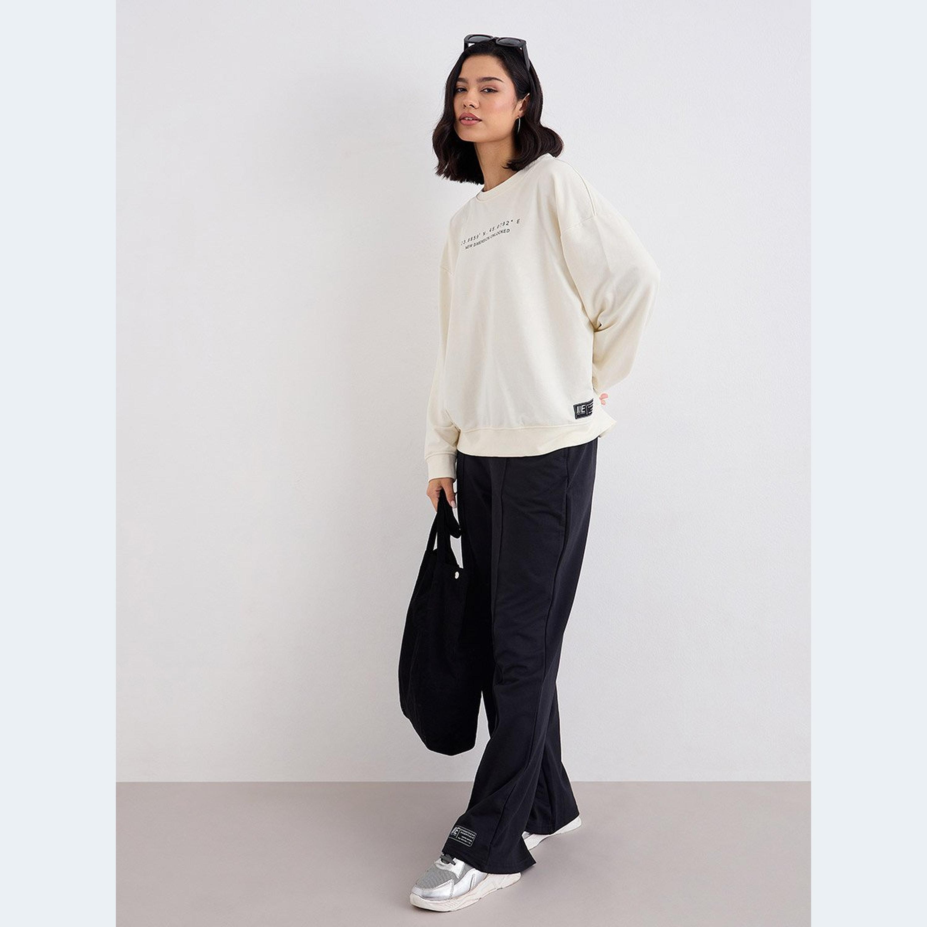 Styli Women Printed Sweatshirt and Wide Joggers Co-Ords-women-clothing-coordsets-image-1