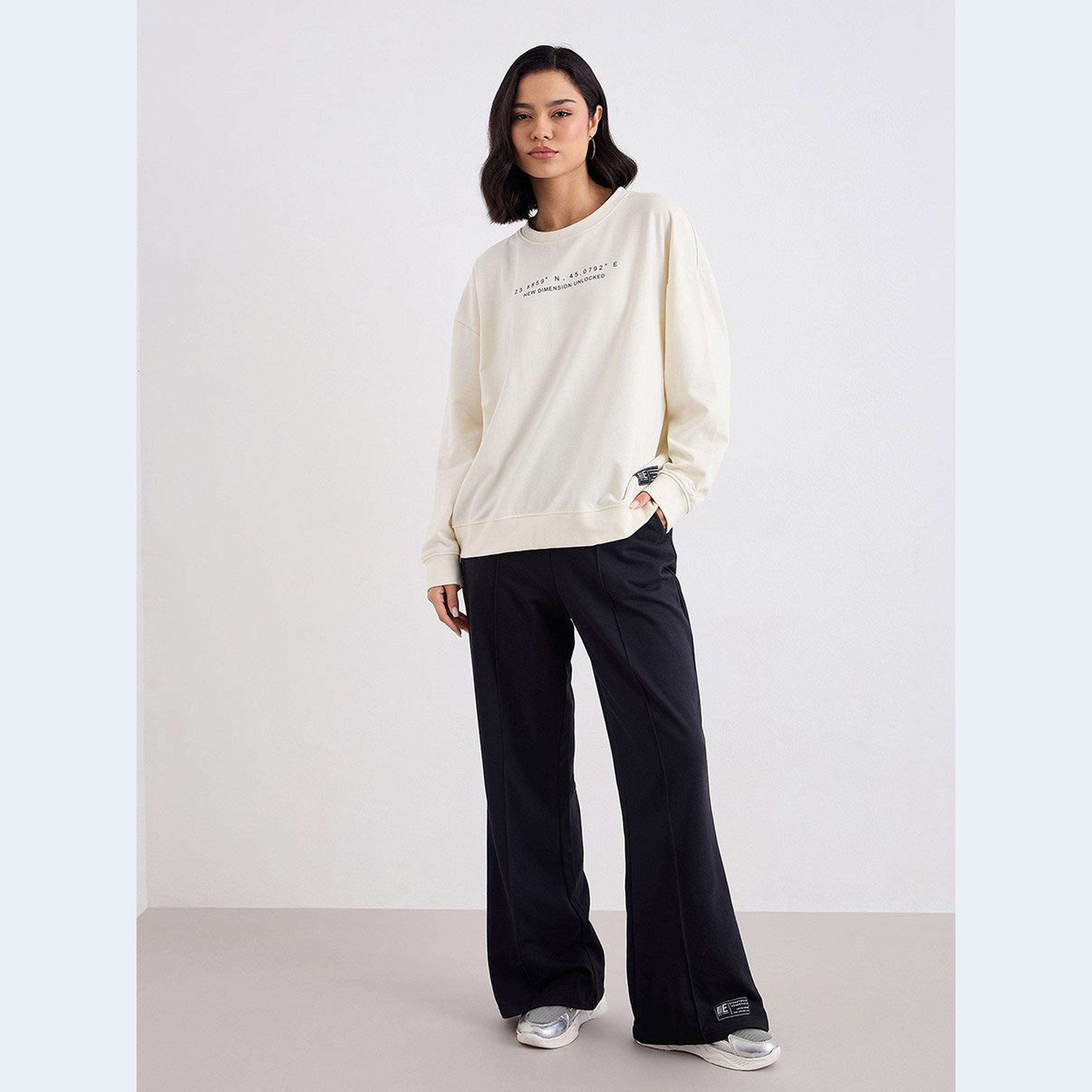 Styli Women Printed Sweatshirt and Wide Joggers Co-Ords-women-clothing-coordsets-image-2