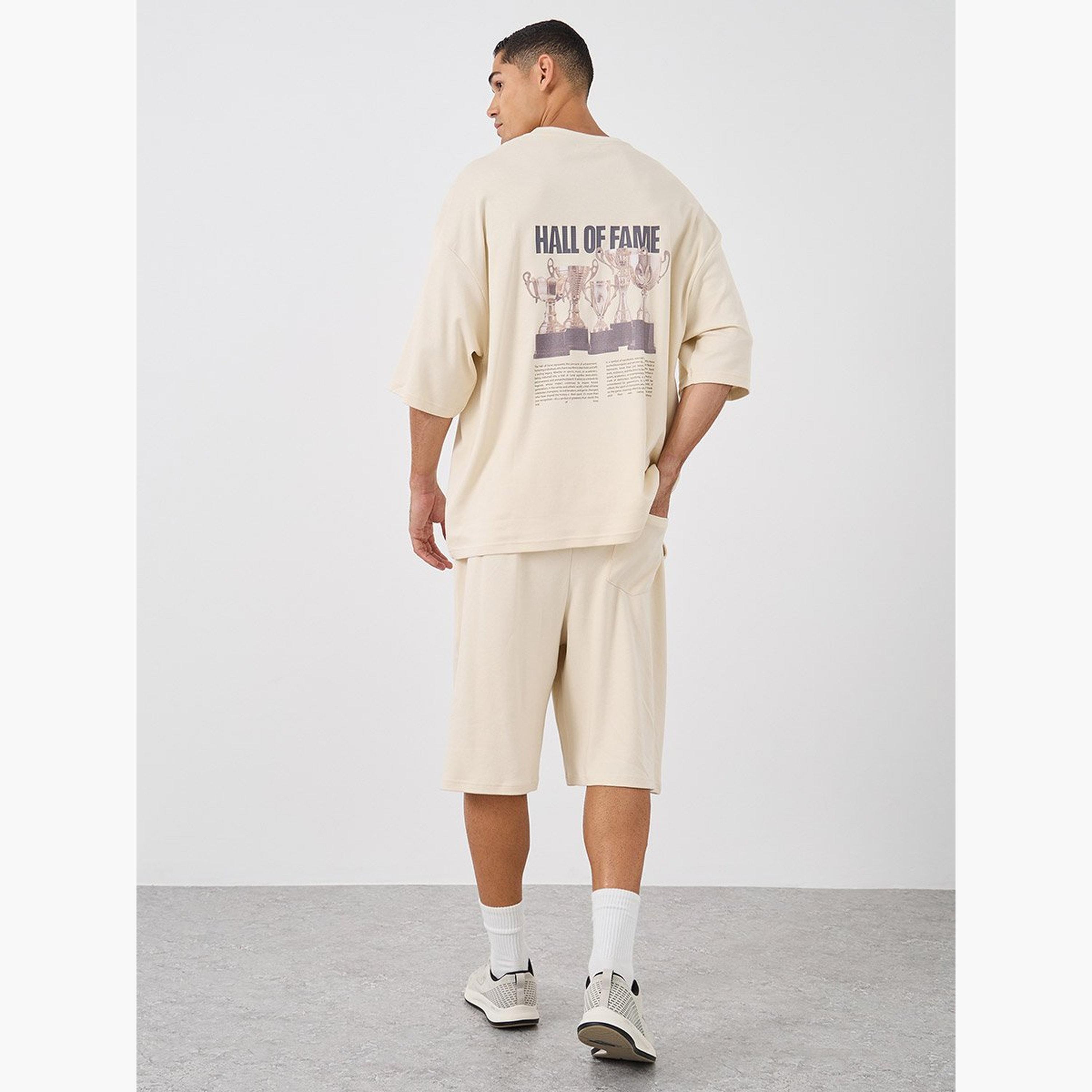 Styli Boxy Fit Printed T-Shirt and Oversized Shorts Co-Ords-men-clothing-coordsets-image-6