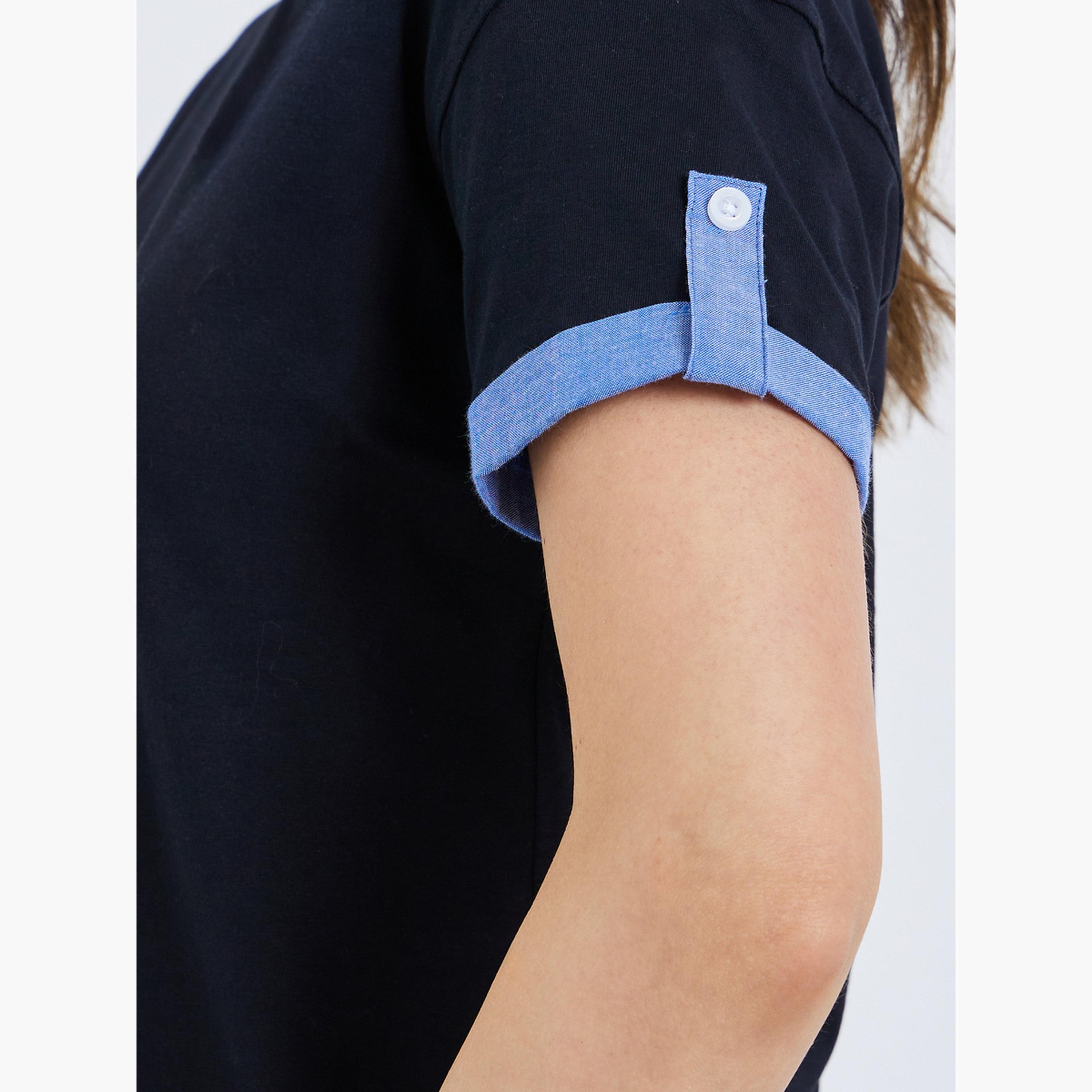 طقم من بلوزة تويد وتنورة-women-clothing-tshirts-image-3